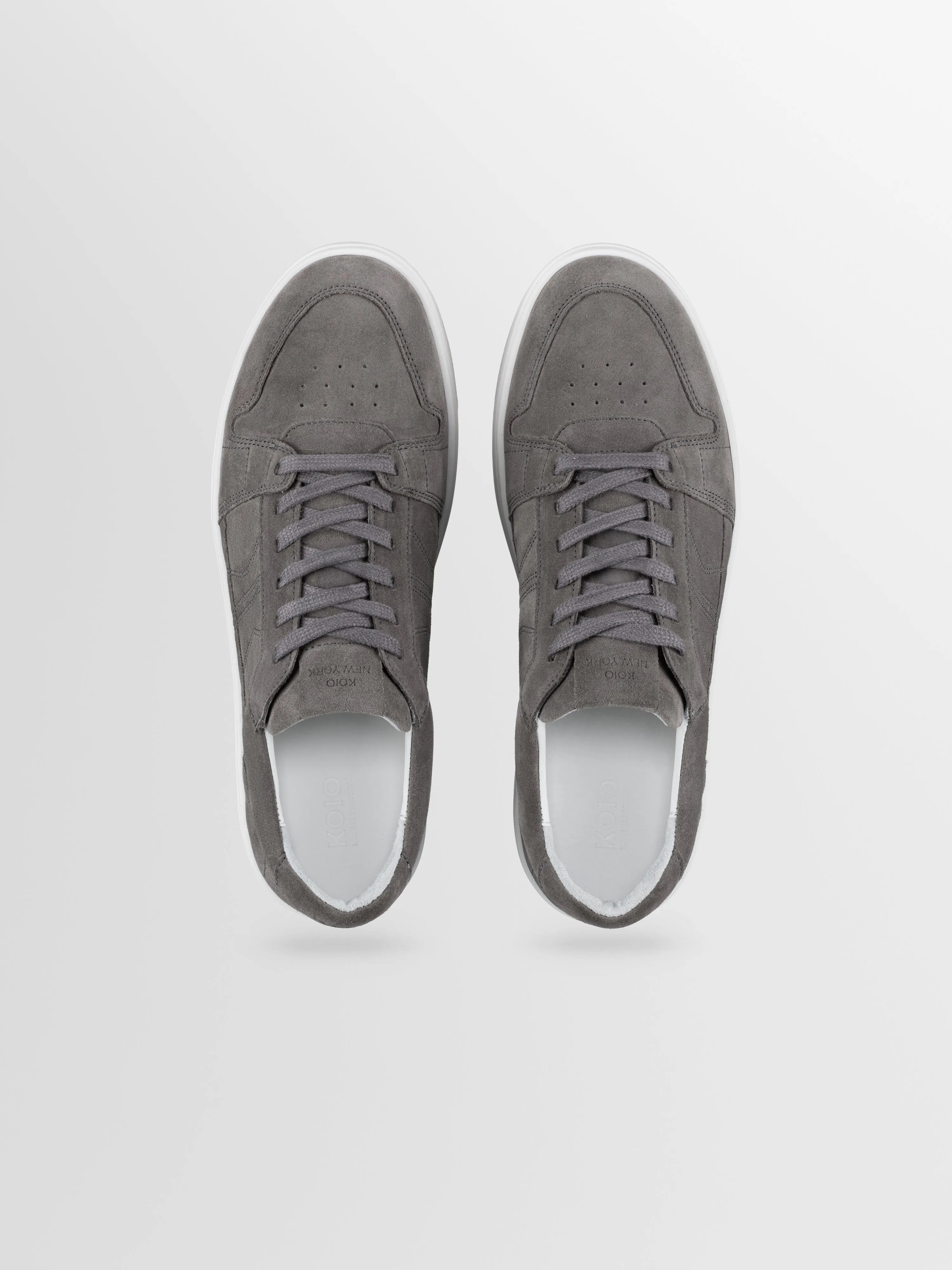 Carrara Suede Sneaker in Graphite sold by Koio product image thumbnail 3