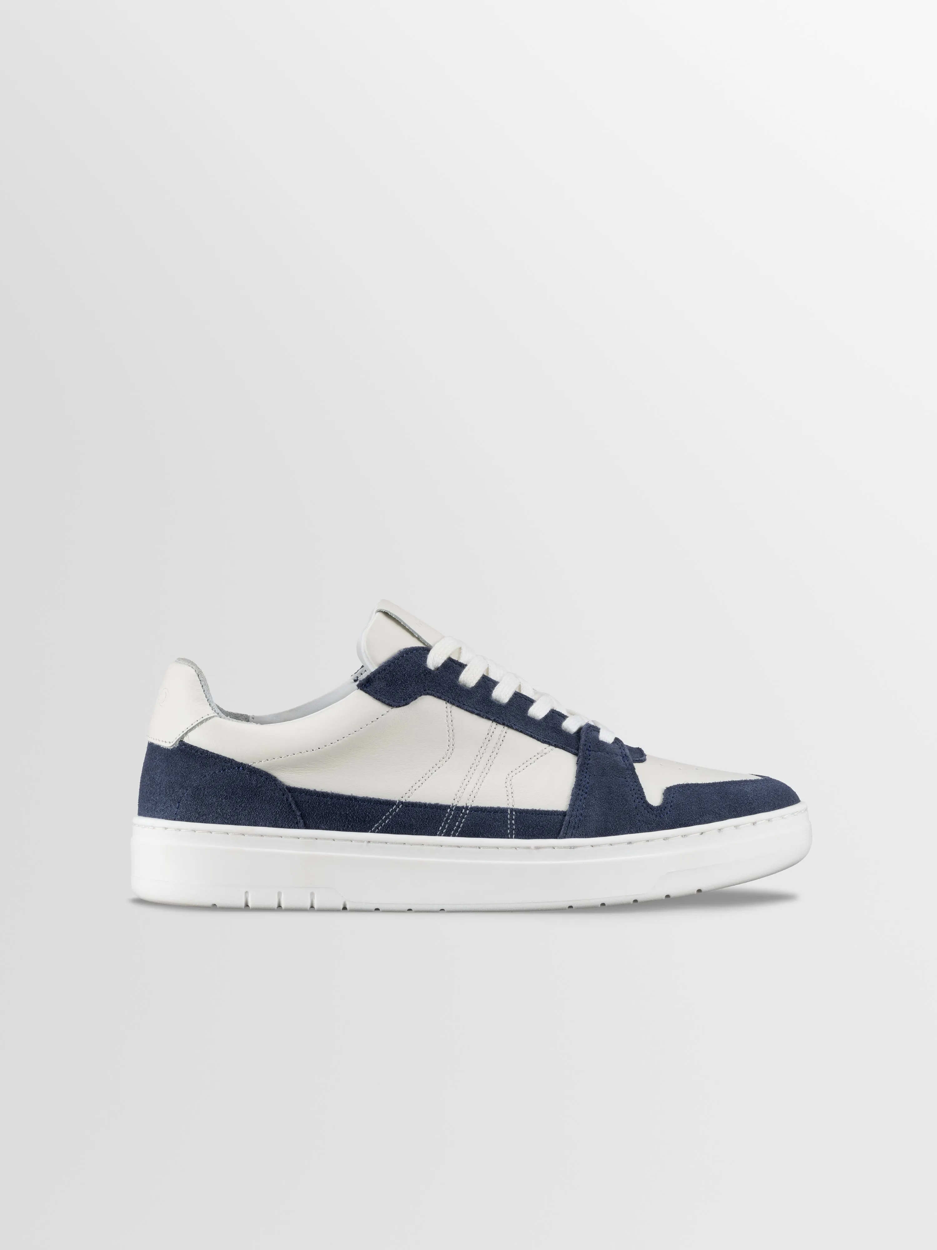 Carrara Leather & Suede Sneaker in Sail sold by Koio