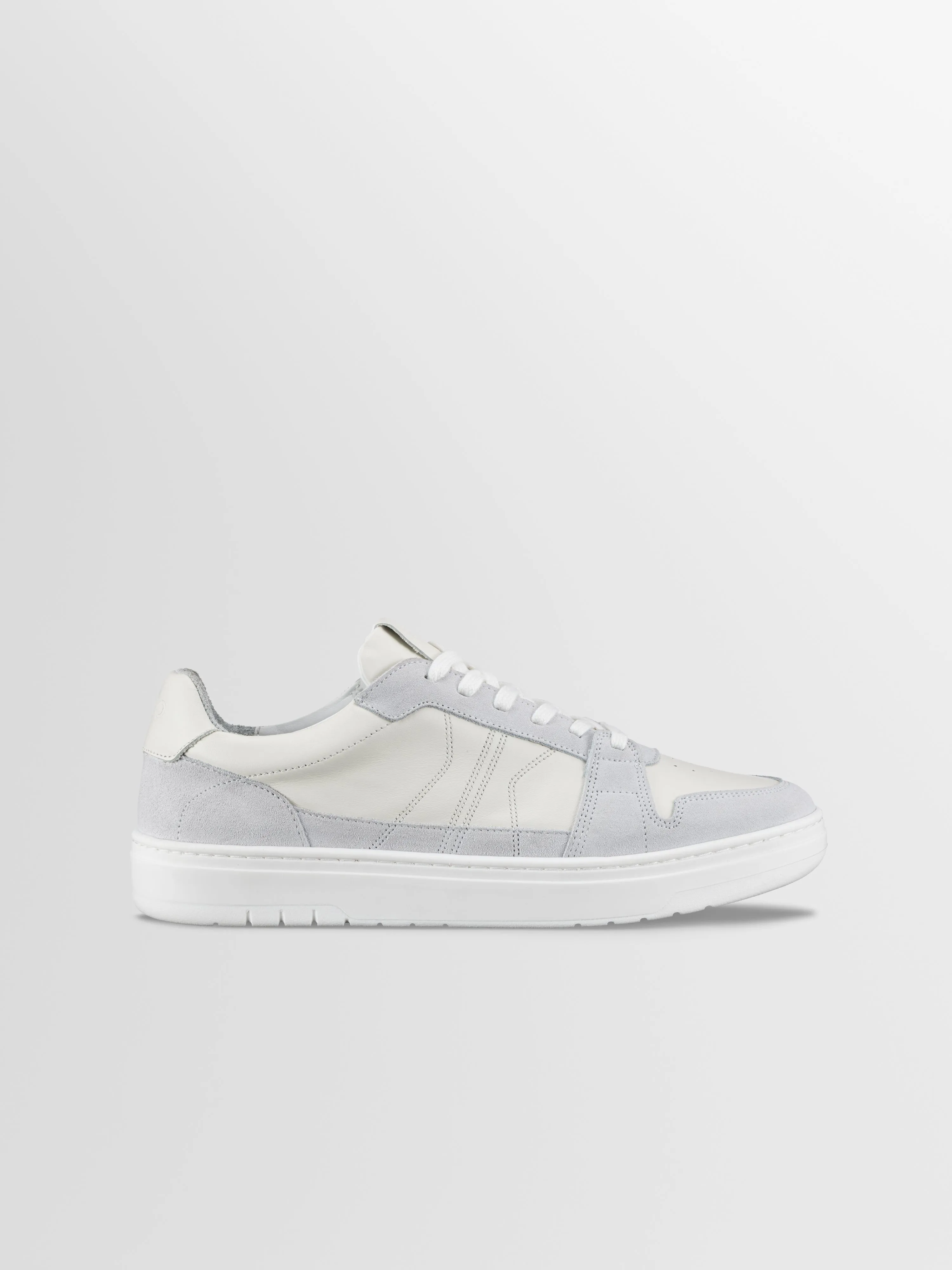 Carrara Suede Sneaker in Ice sold by Koio