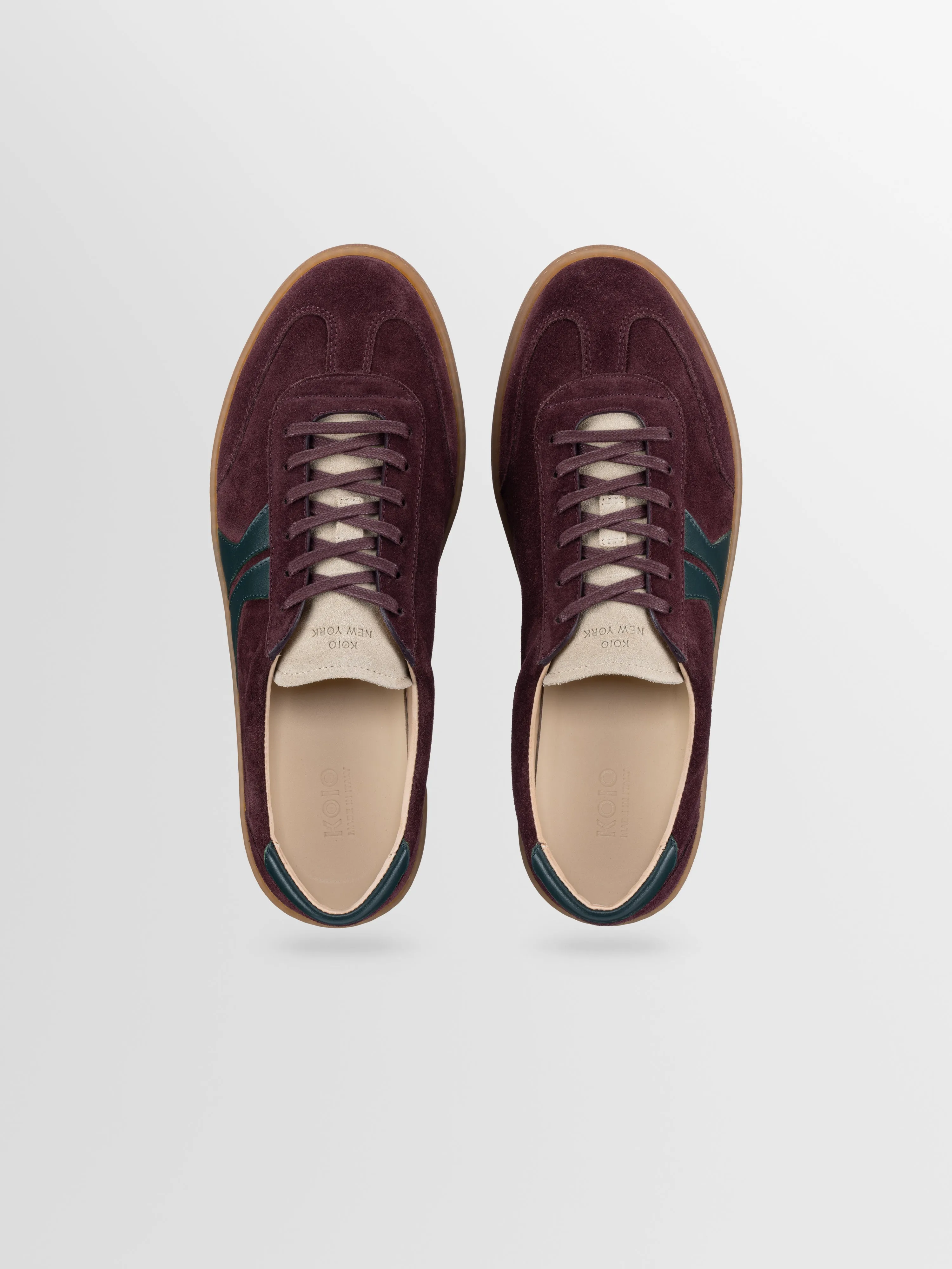 Monza Suede Sneaker in Track sold by Koio product image thumbnail 3