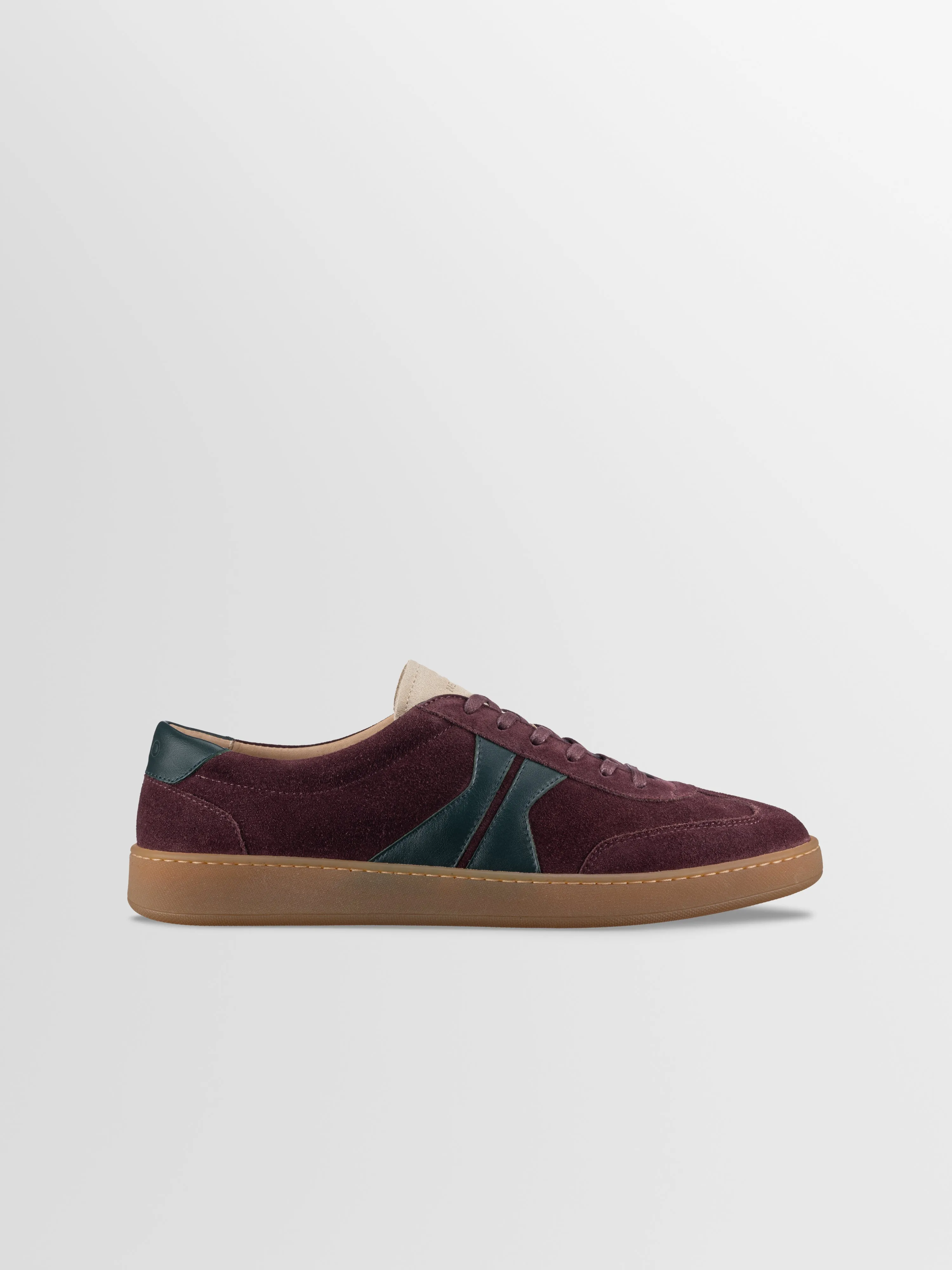 Monza Suede Sneaker in Track sold by Koio