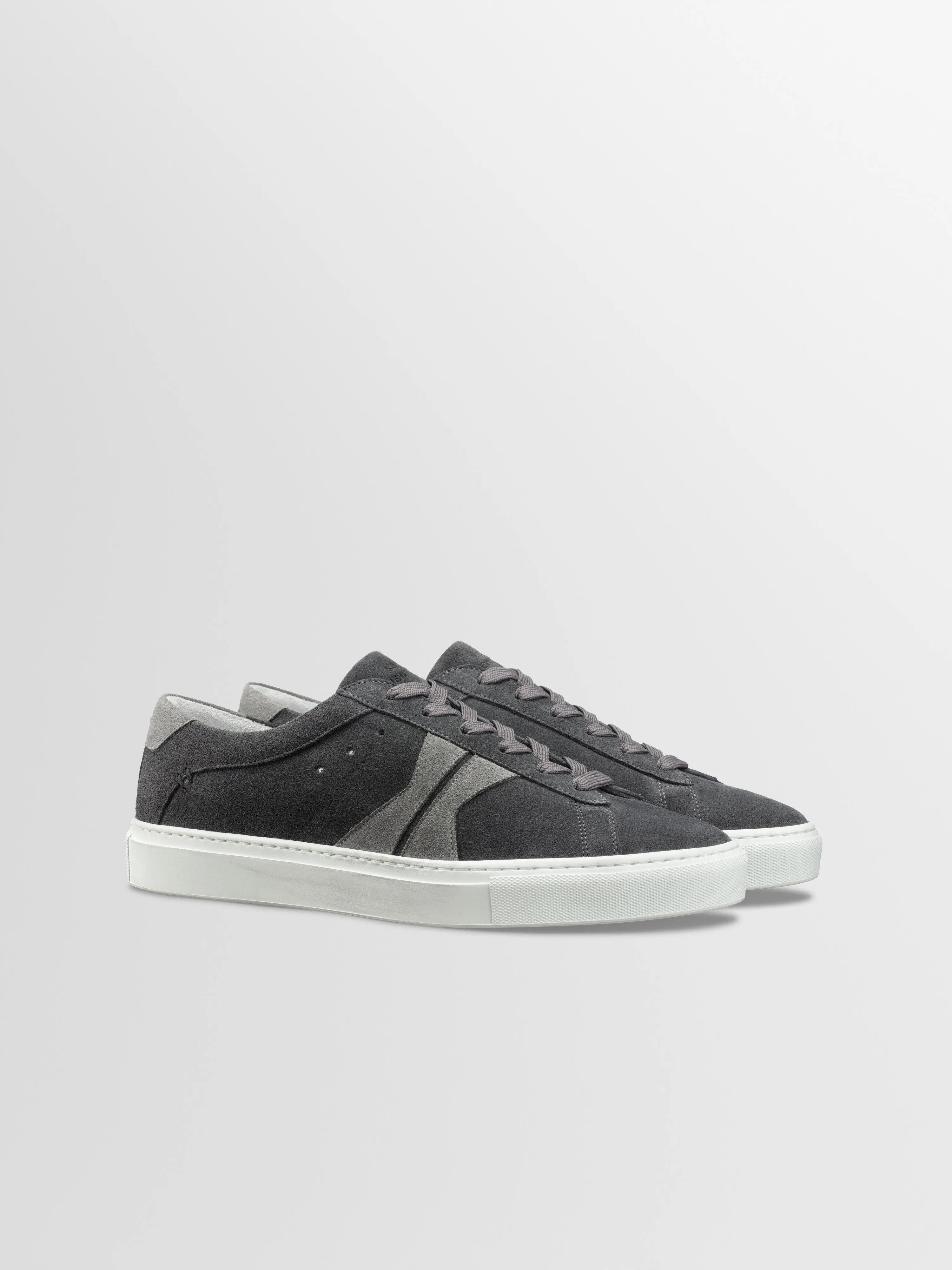 Capri Distressed Suede Sneaker in Asphalt sold by Koio product image thumbnail 2