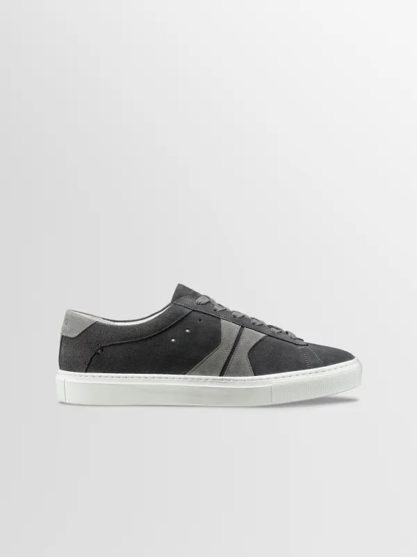 Capri Distressed Suede Sneaker in Asphalt sold by Koio