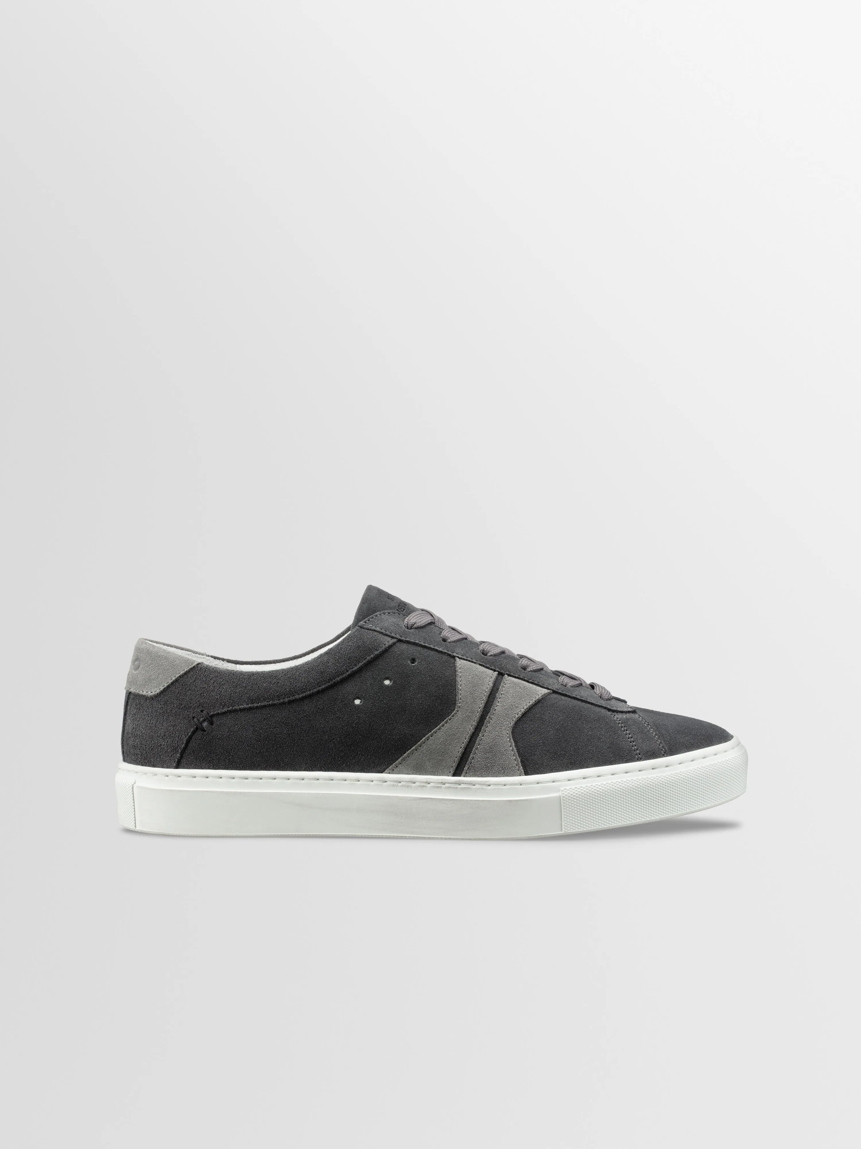 Capri Distressed Suede Sneaker in Asphalt sold by Koio