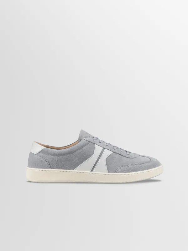 Monza Suede Sneaker in Horizon sold by Koio