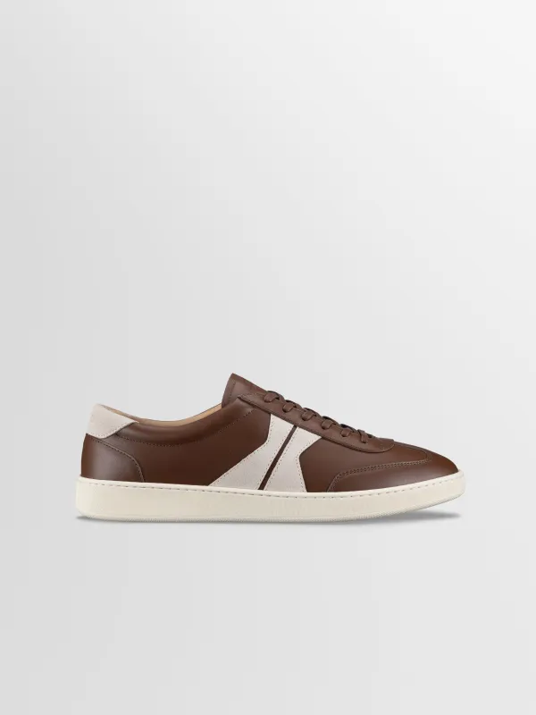 Monza Leather in Tobacco sold by Koio