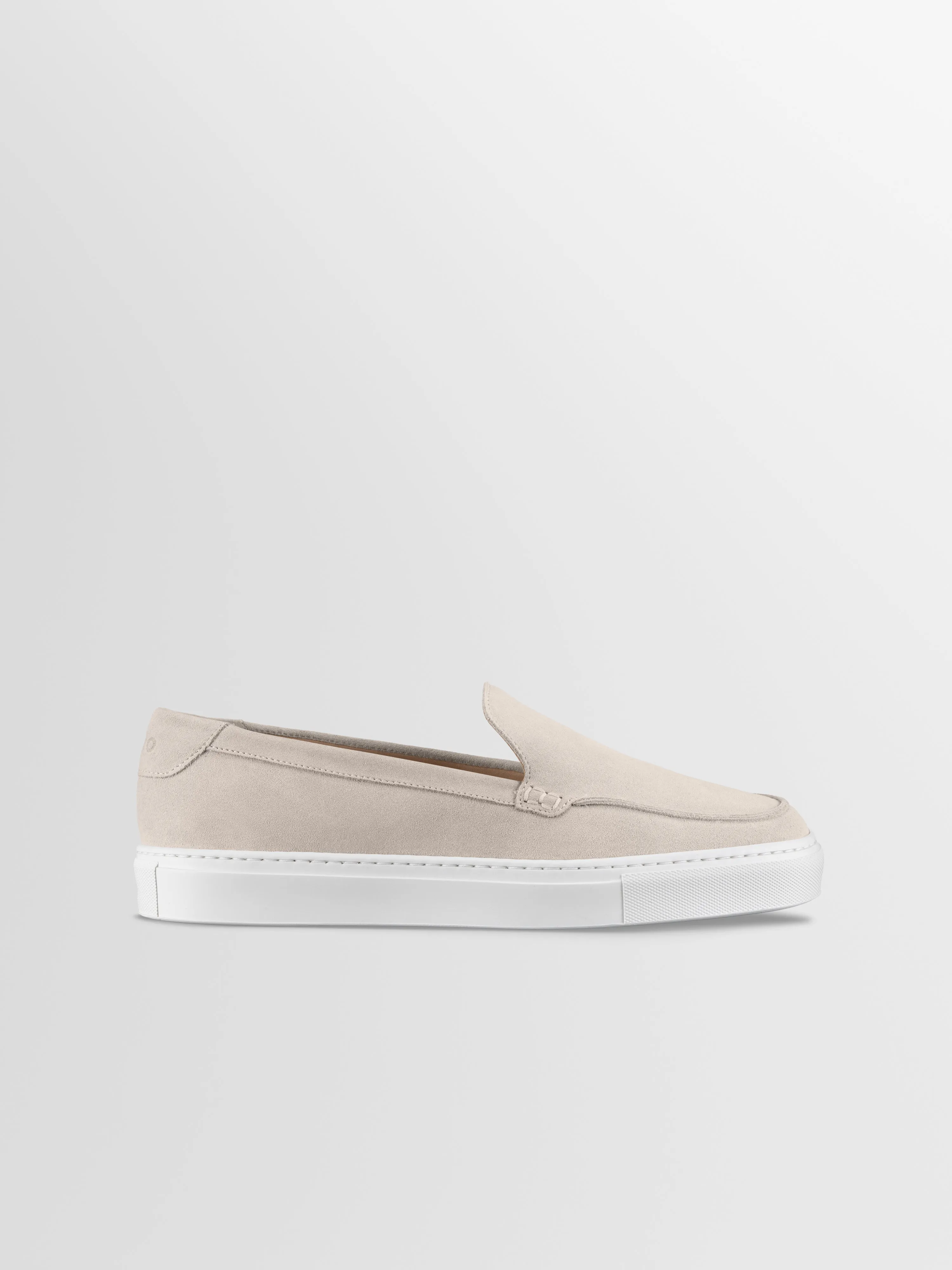 Lido Suede Loafer in Ivory sold by Koio