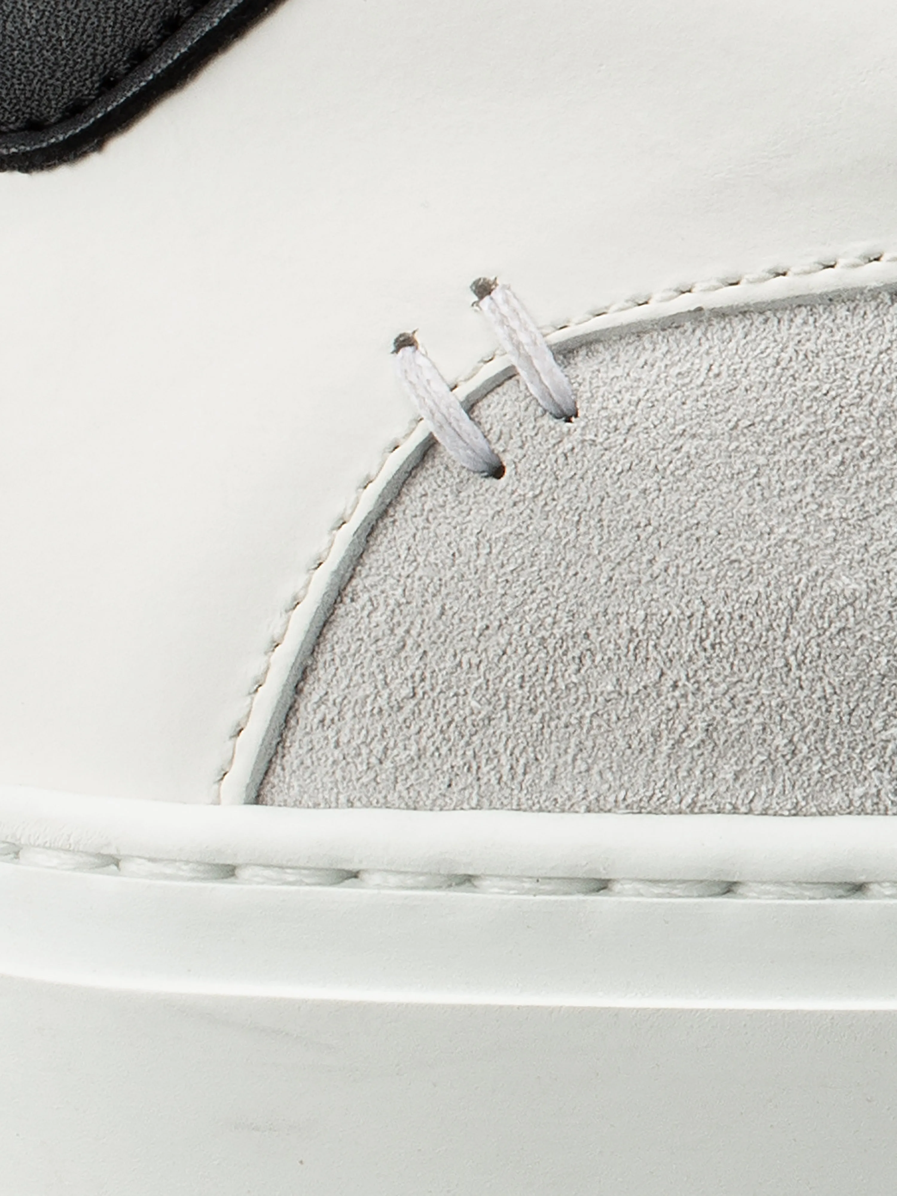 Capri Distressed Leather & Suede Sneaker in Atmosphere sold by Koio product image thumbnail 5