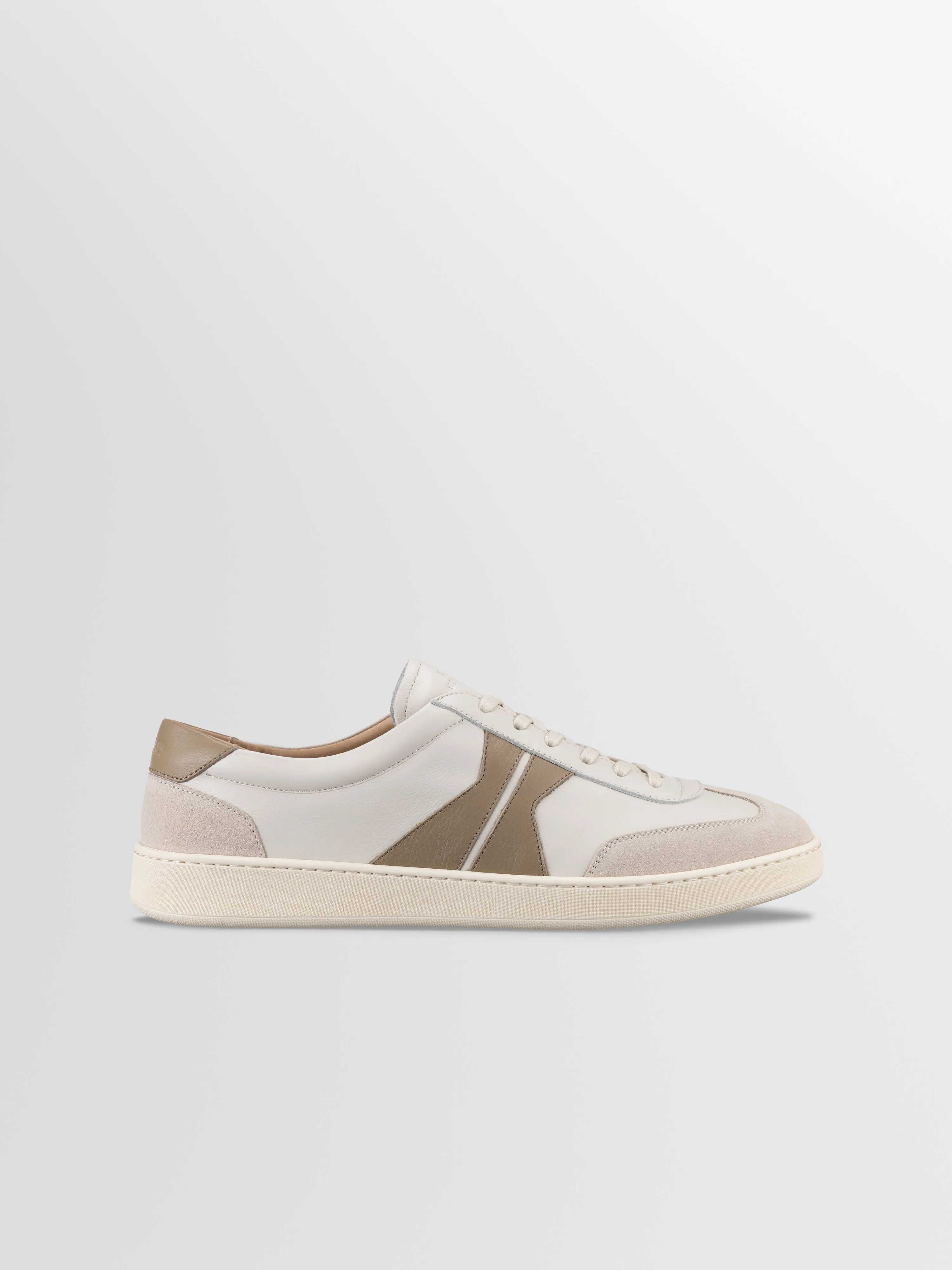 Monza Leather Sneaker in Latte sold by Koio