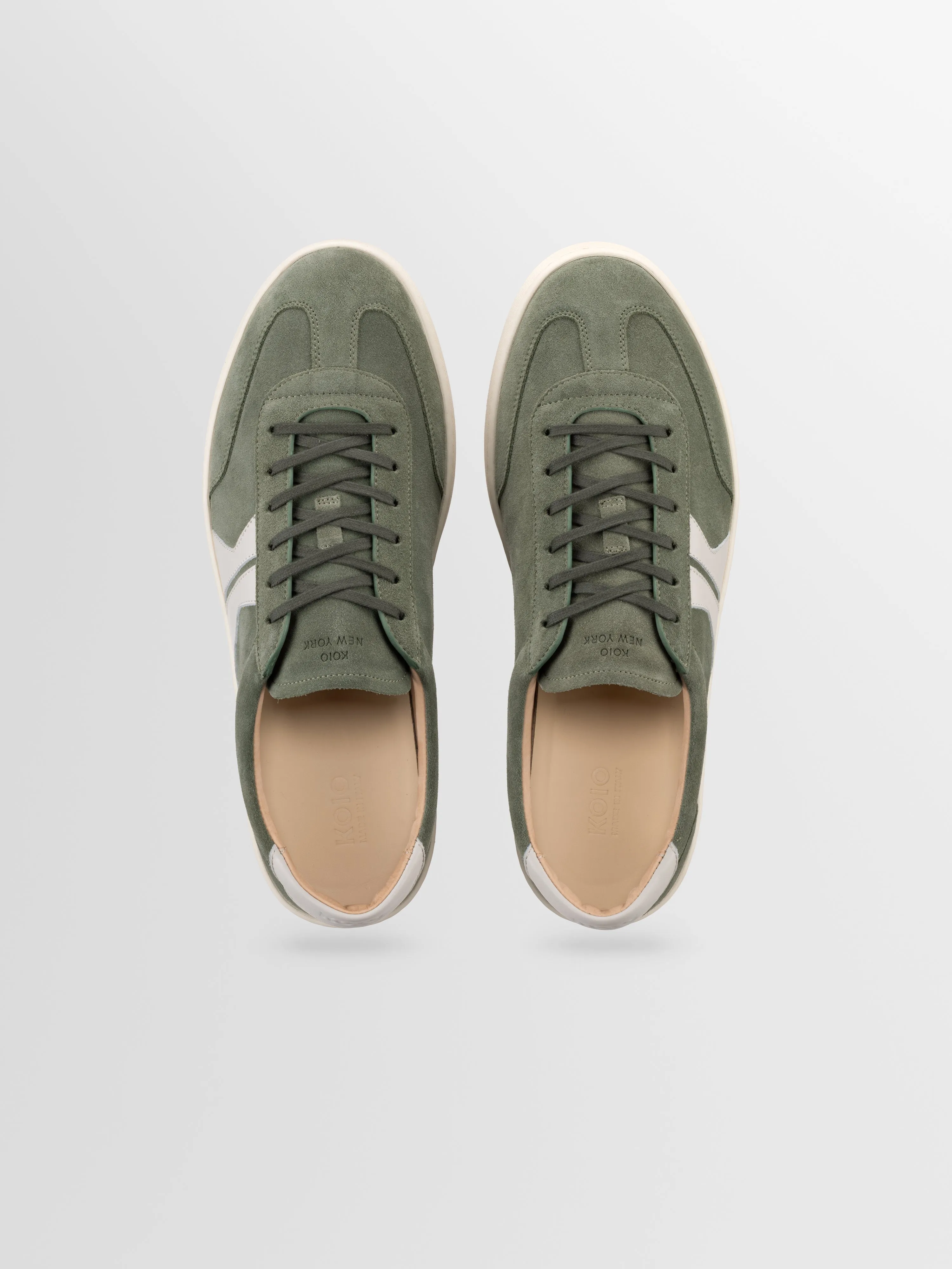 Monza Suede Sneaker in Meadow sold by Koio product image thumbnail 3