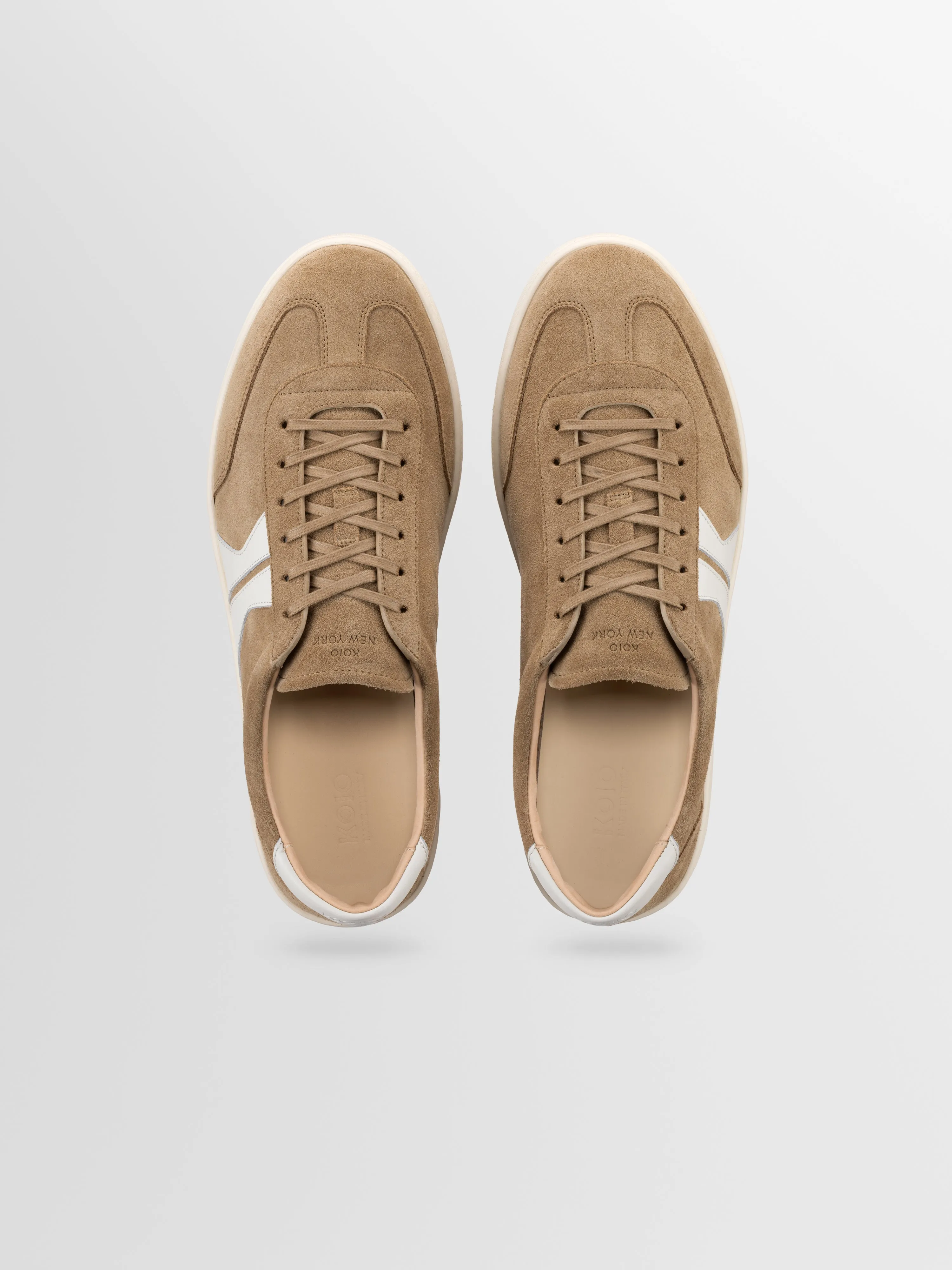 Monza Suede Sneaker in Wheat sold by Koio product image thumbnail 3