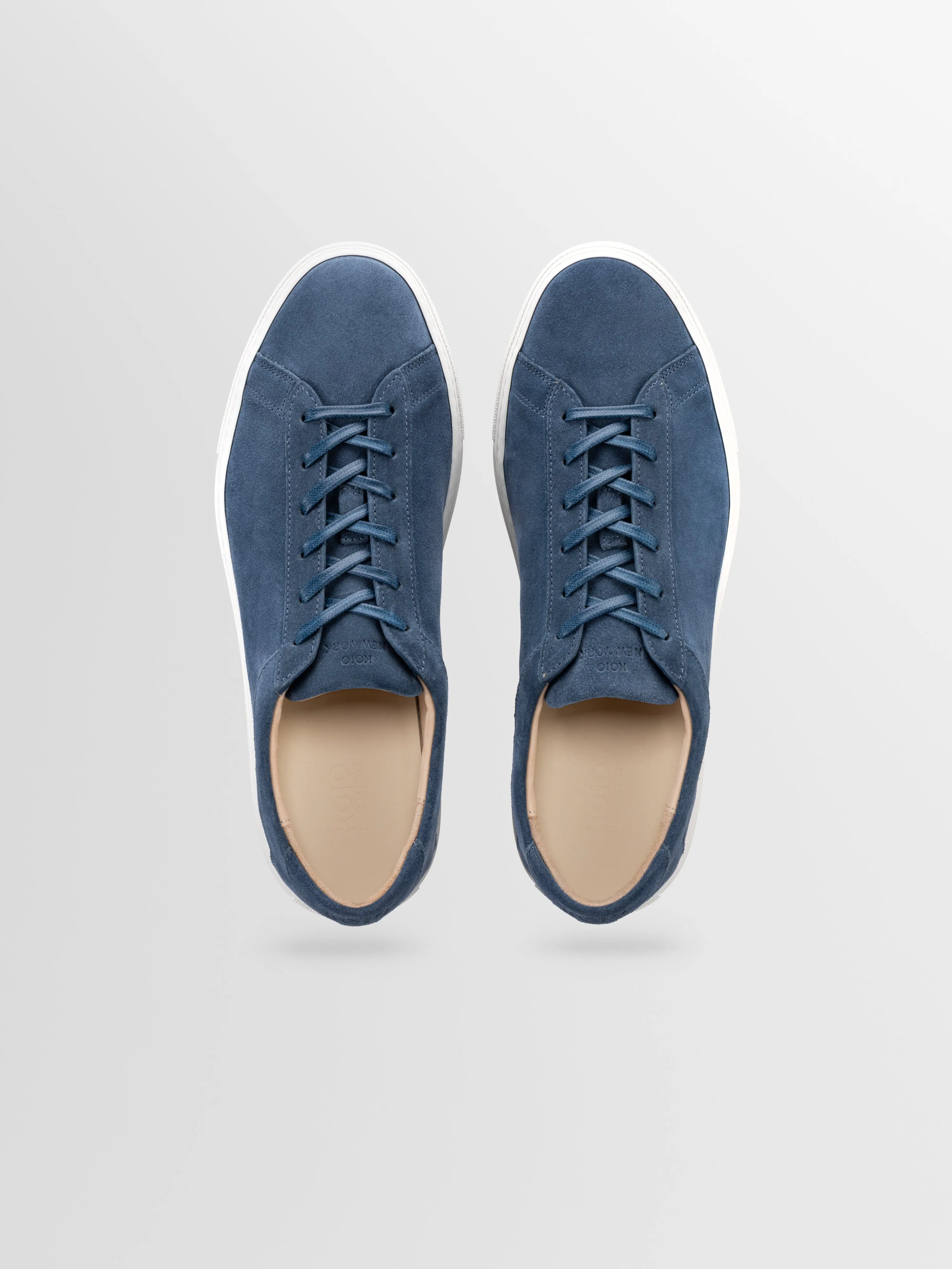 Capri Suede Sneaker in Indigo sold by Koio product image thumbnail 3