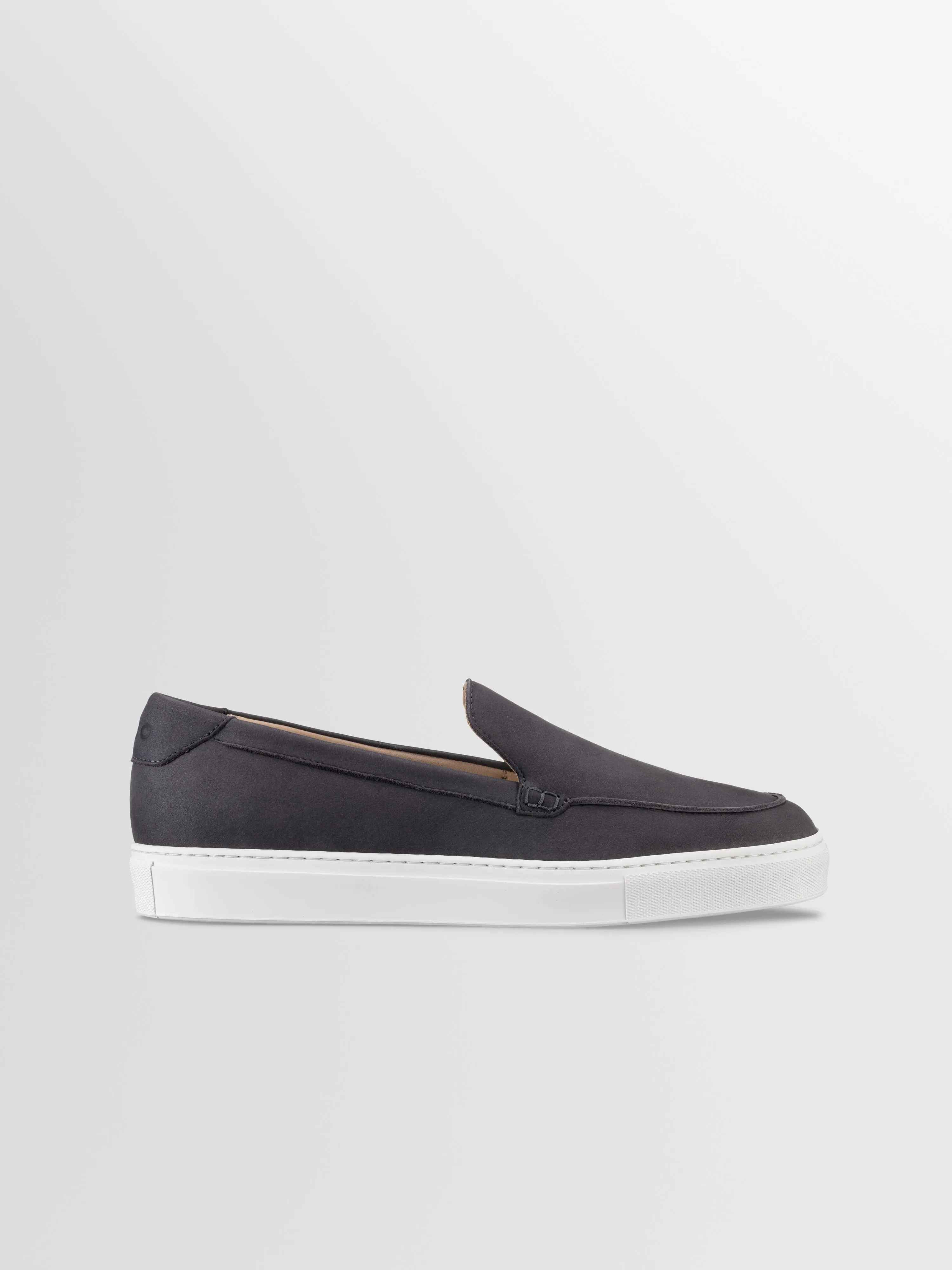 Lido Nubuck Loafer in Obsidian sold by Koio