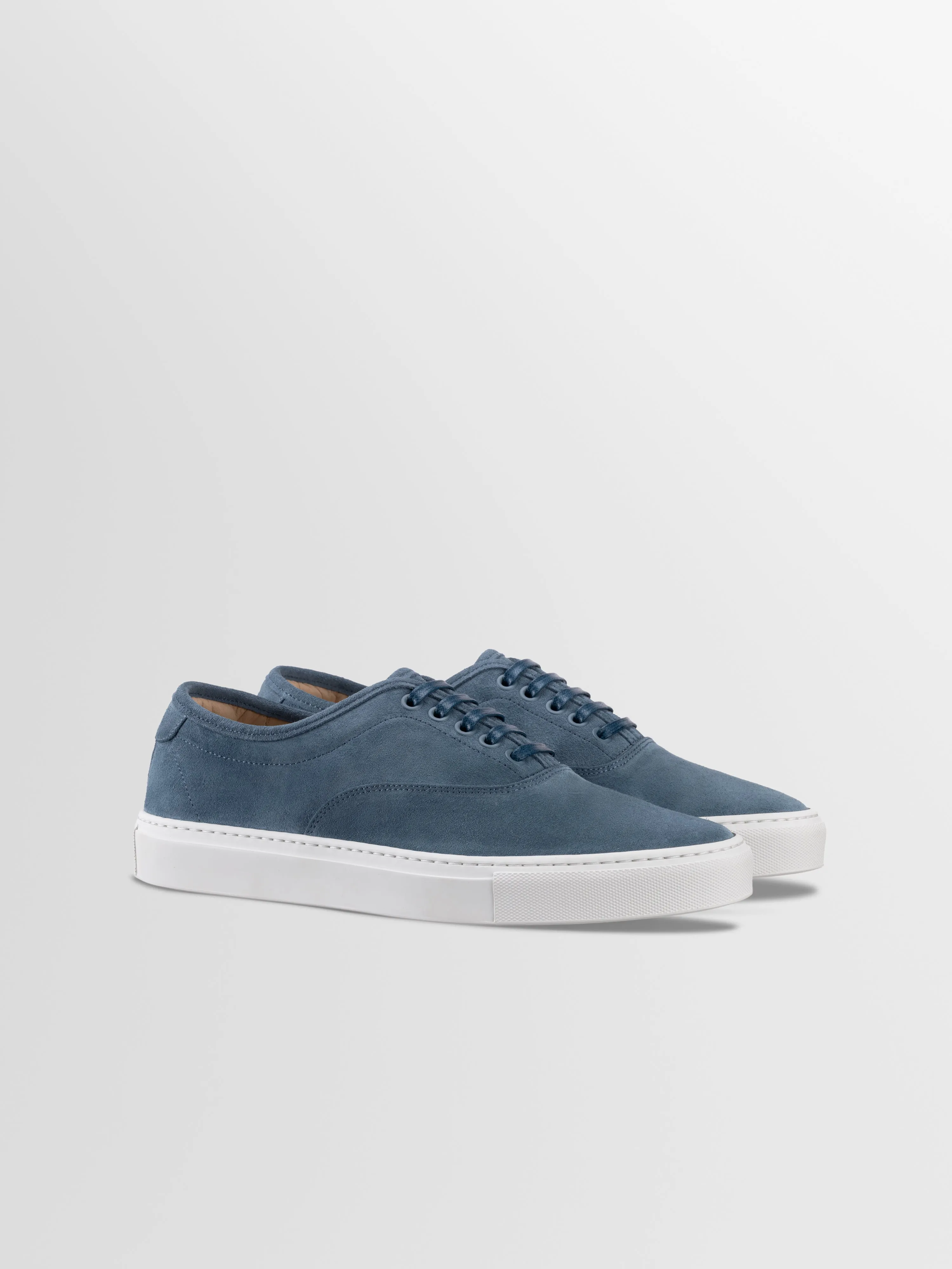 Portofino Suede Sneaker in Sky sold by Koio product image thumbnail 2