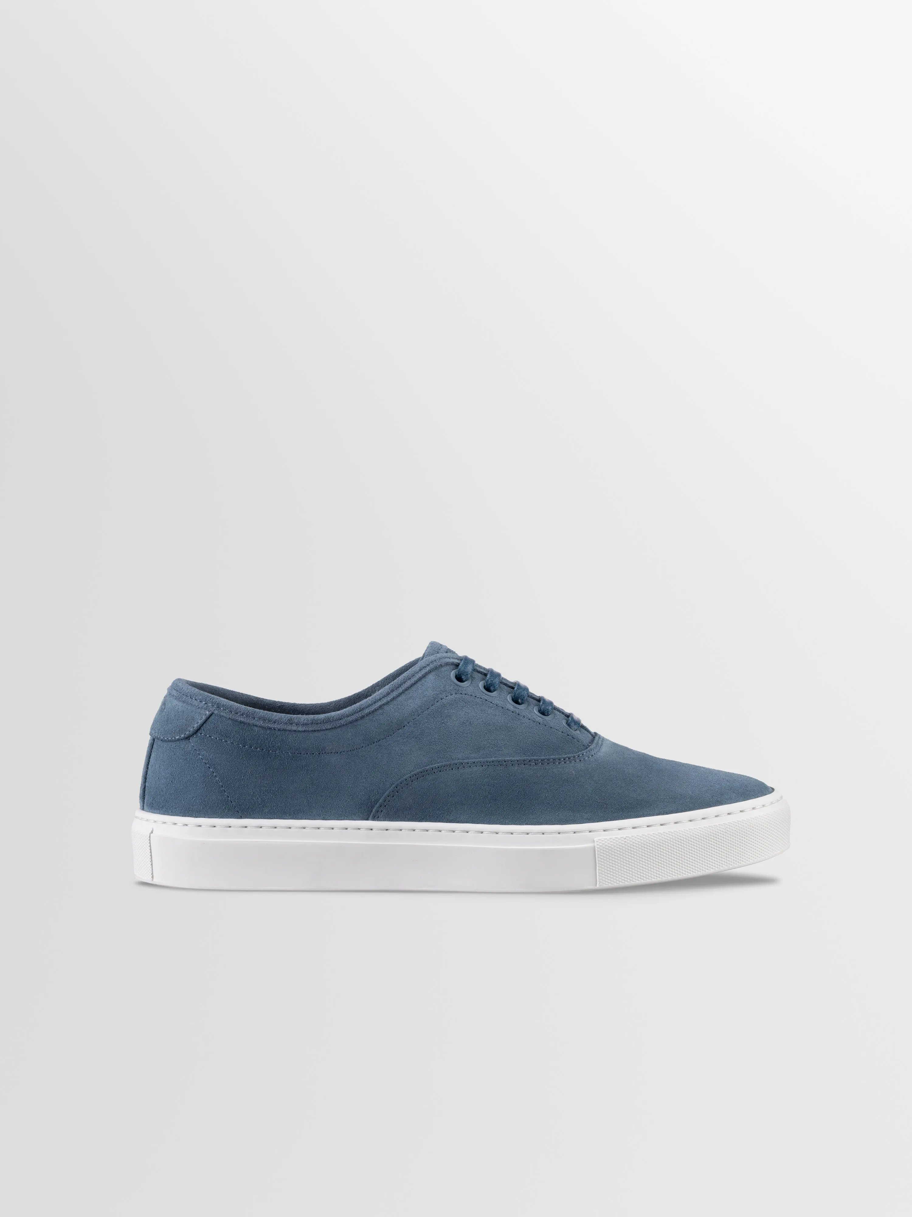 Portofino Suede Sneaker in Sky sold by Koio