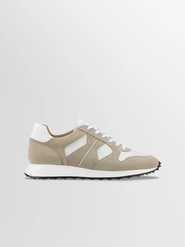 Firenze Suede Runner in Bone made by Koio