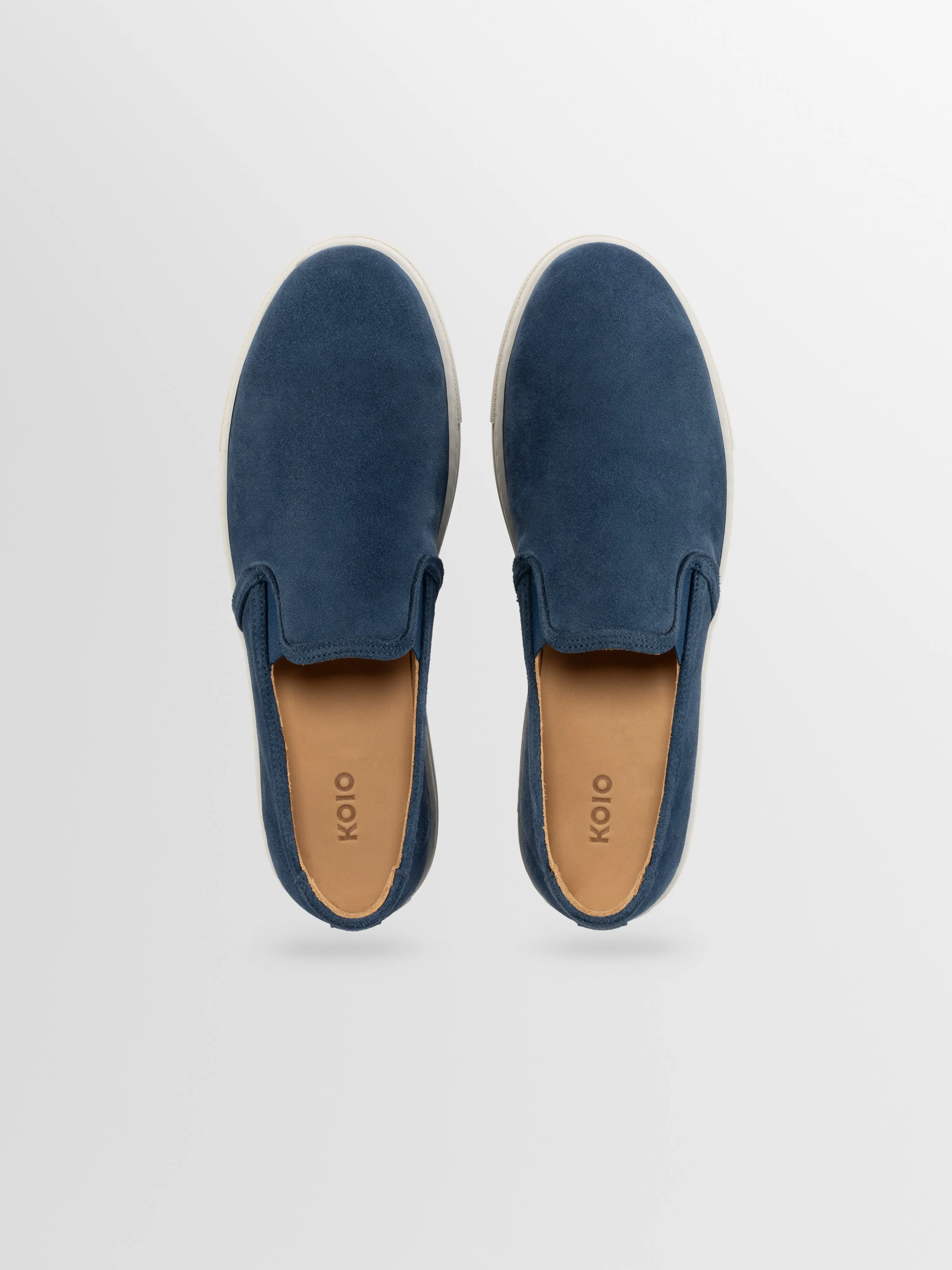 Taranto Suede Sneaker in Blue sold by Koio product image thumbnail 3