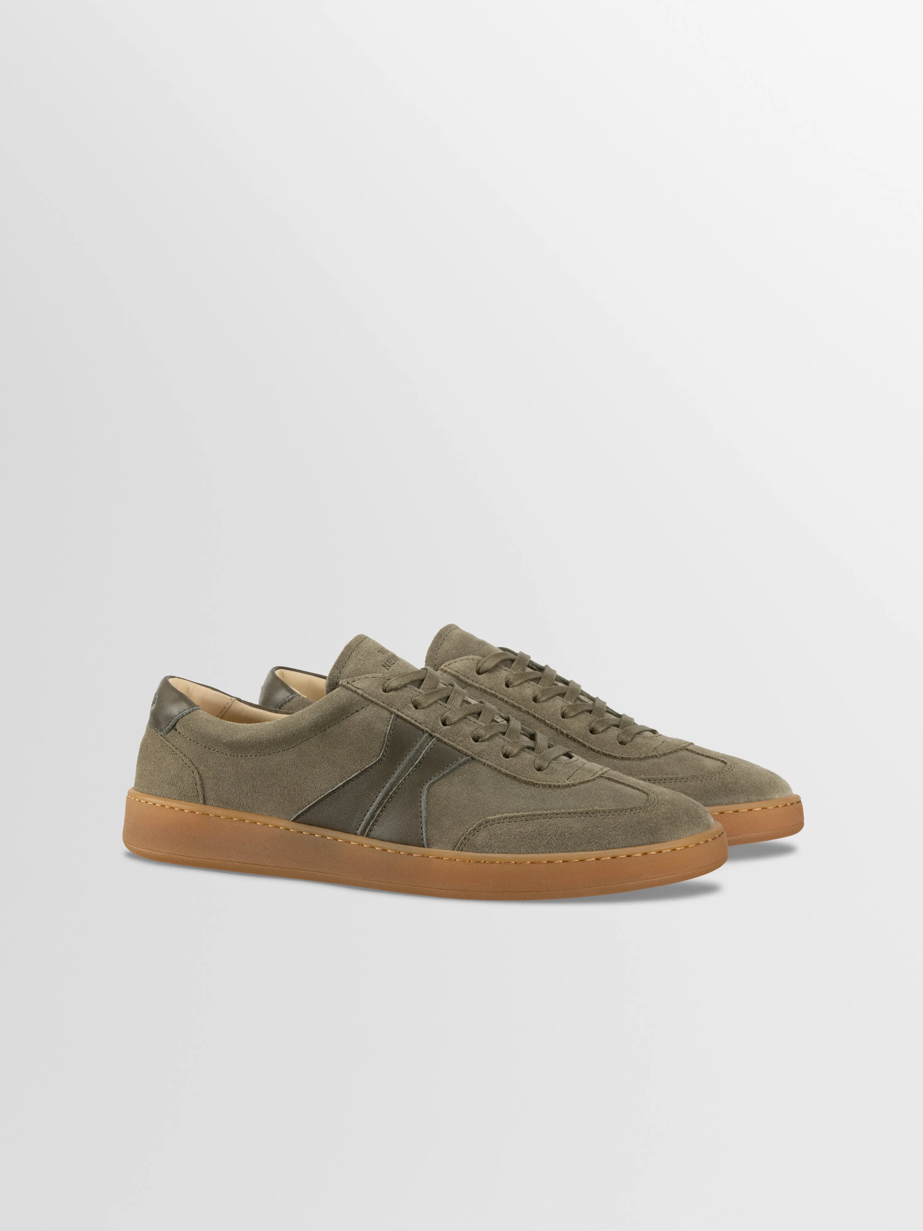Monza Leather & Suede Sneaker in Truffle sold by Koio product image thumbnail 2