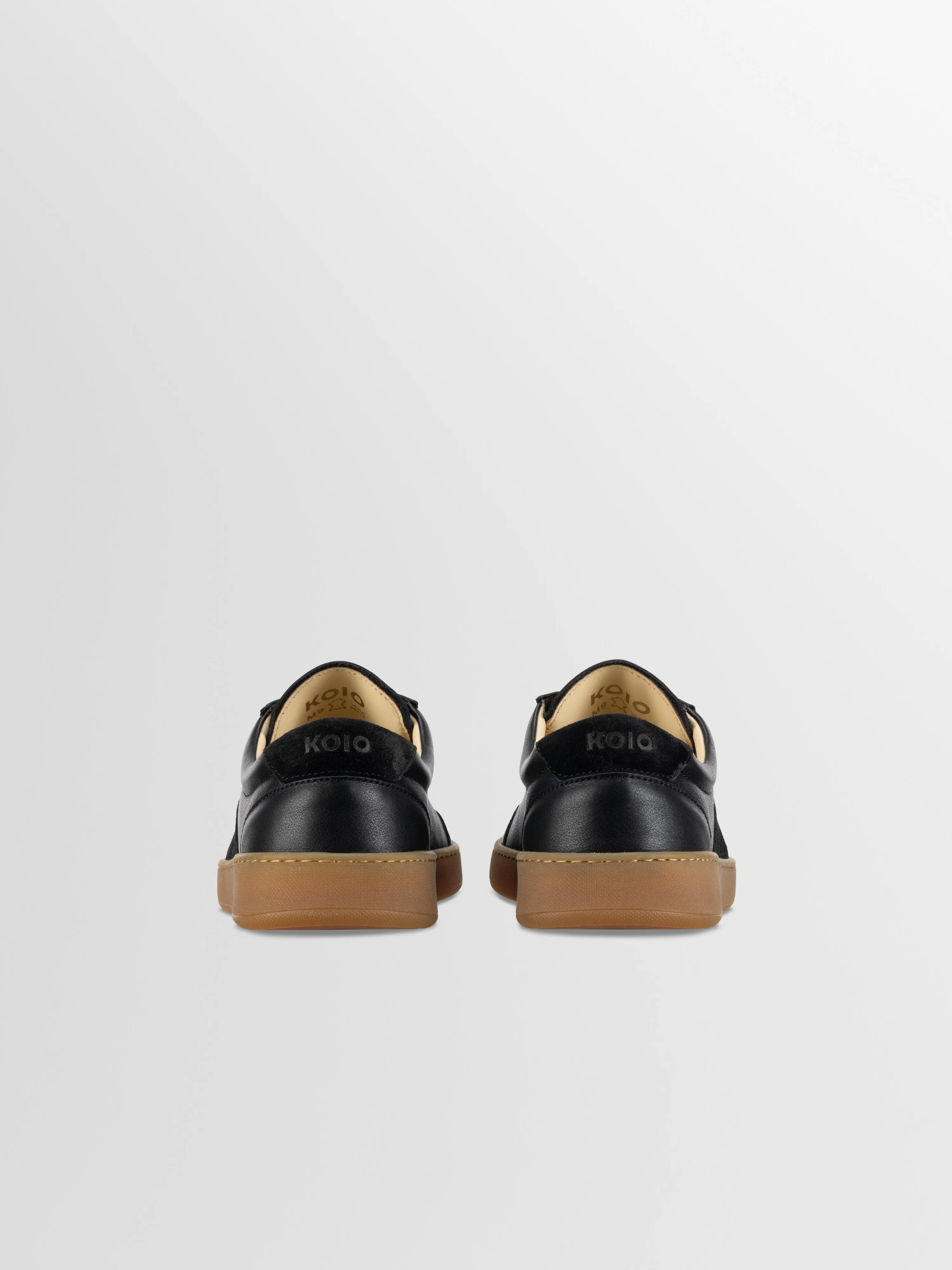 Monza Leather & Suede Sneaker in Nero sold by Koio product image thumbnail 4