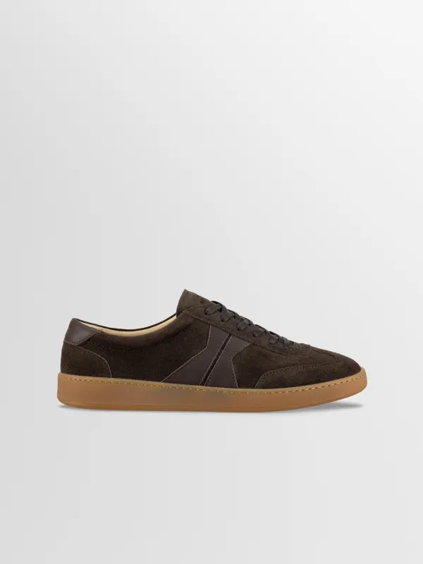Monza Leather & Suede Sneaker in Cacao made by Koio