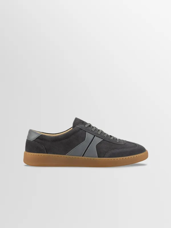 Monza Leather & Suede Sneaker in Ash Gray made by Koio