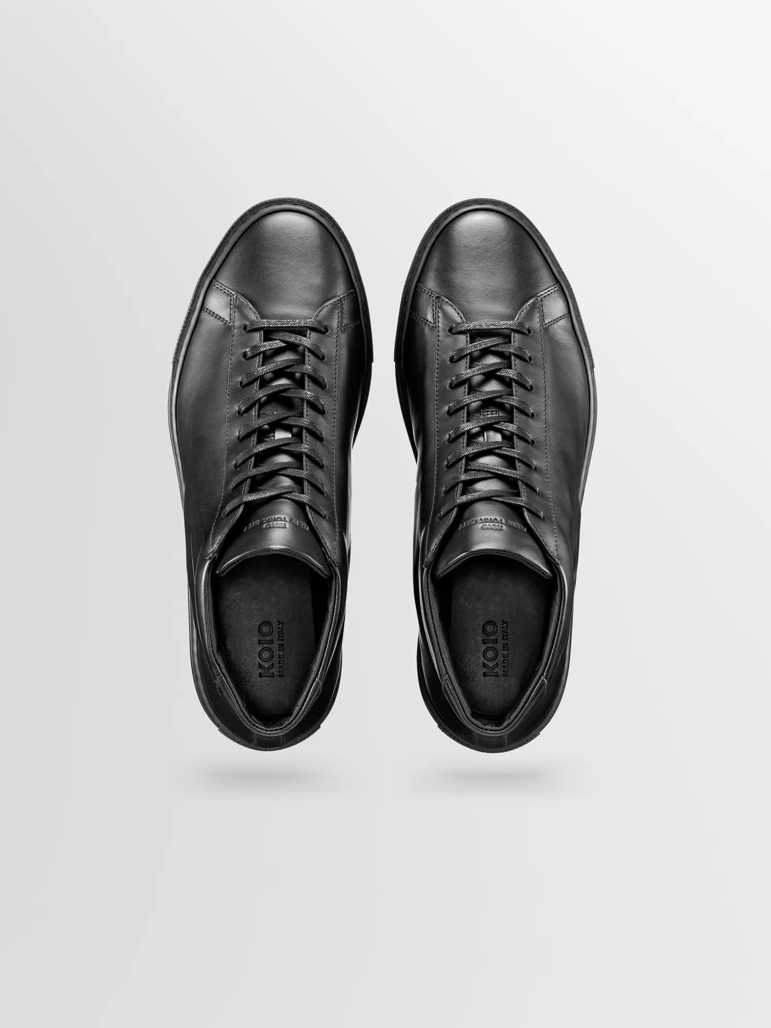 Capri Mid Leather Sneaker in Nero sold by Koio product image thumbnail 3