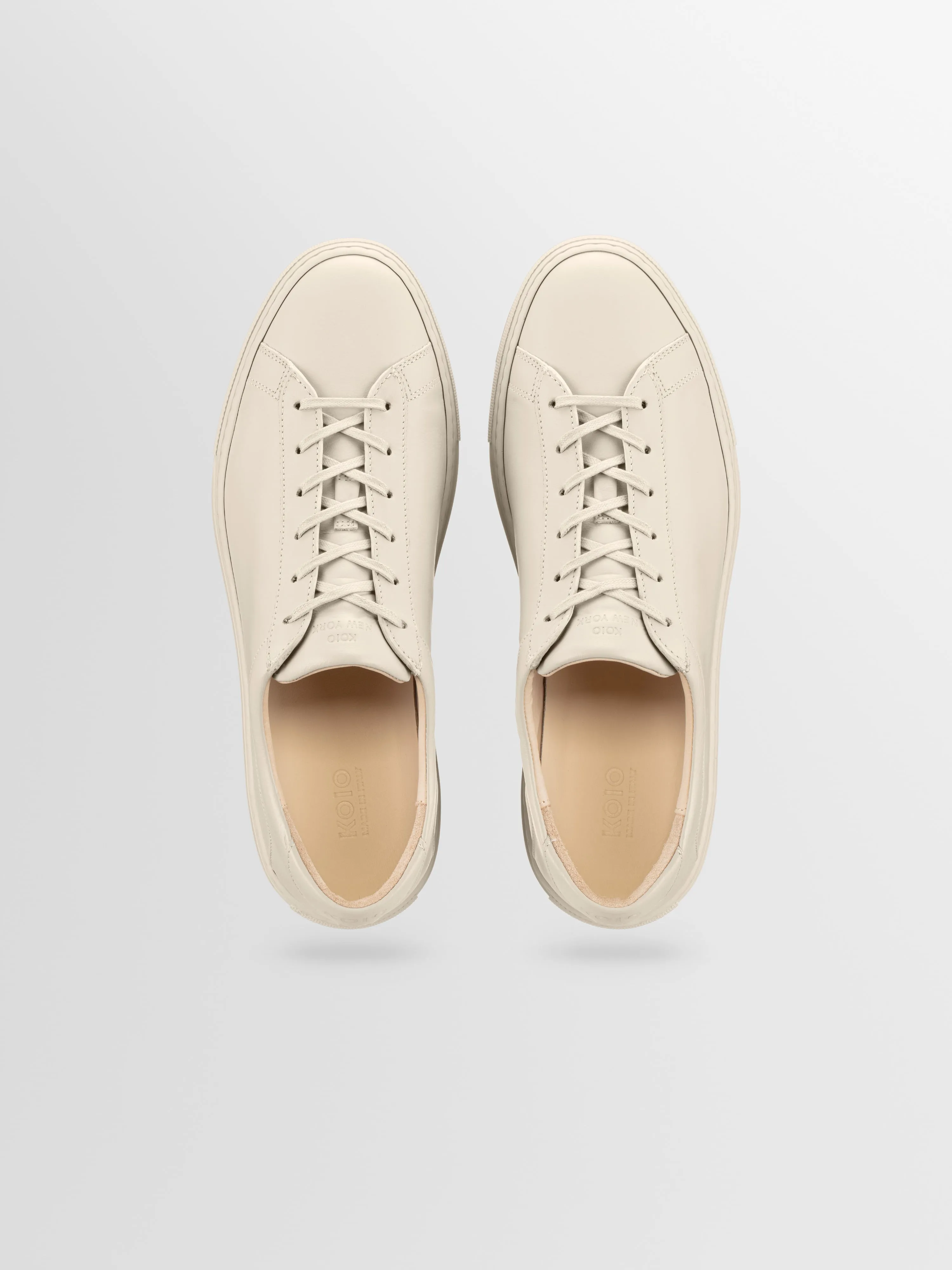 Capri Leather Sneaker in Limestone sold by Koio product image thumbnail 3