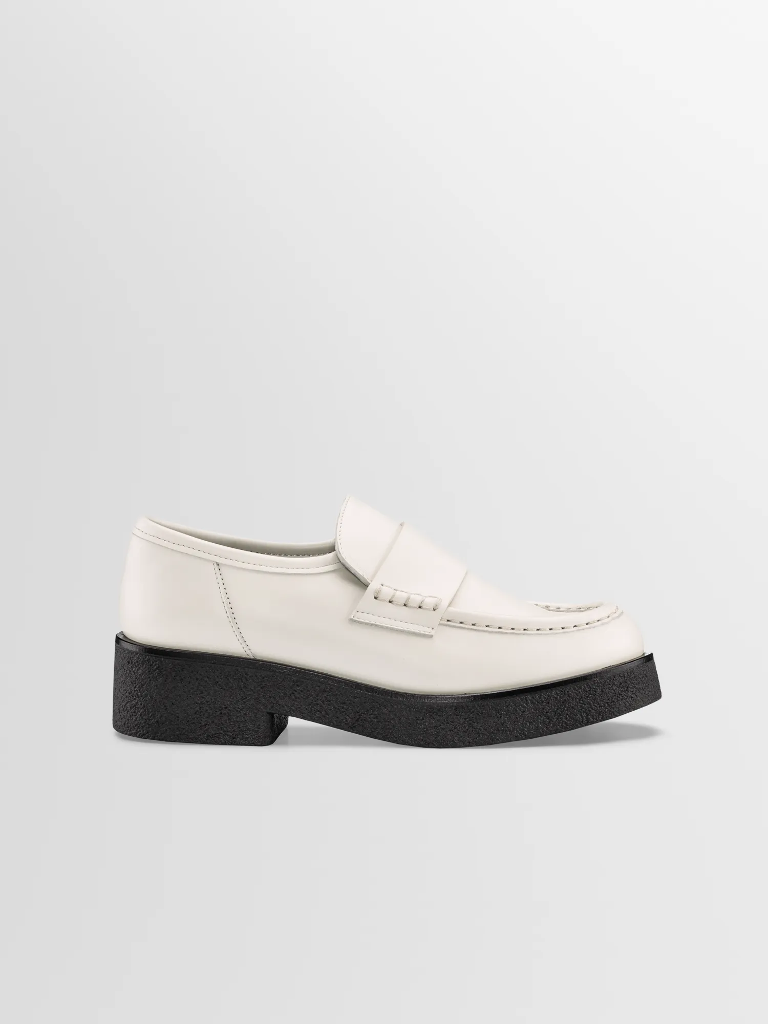 Bari Leather Loafer in Ivory sold by Koio