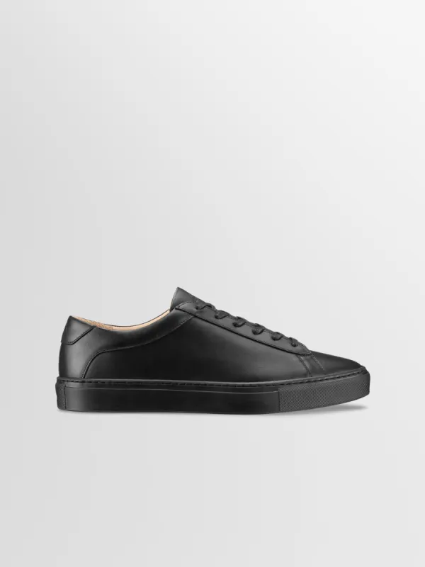 Capri Leather Sneaker in Nero sold by Koio