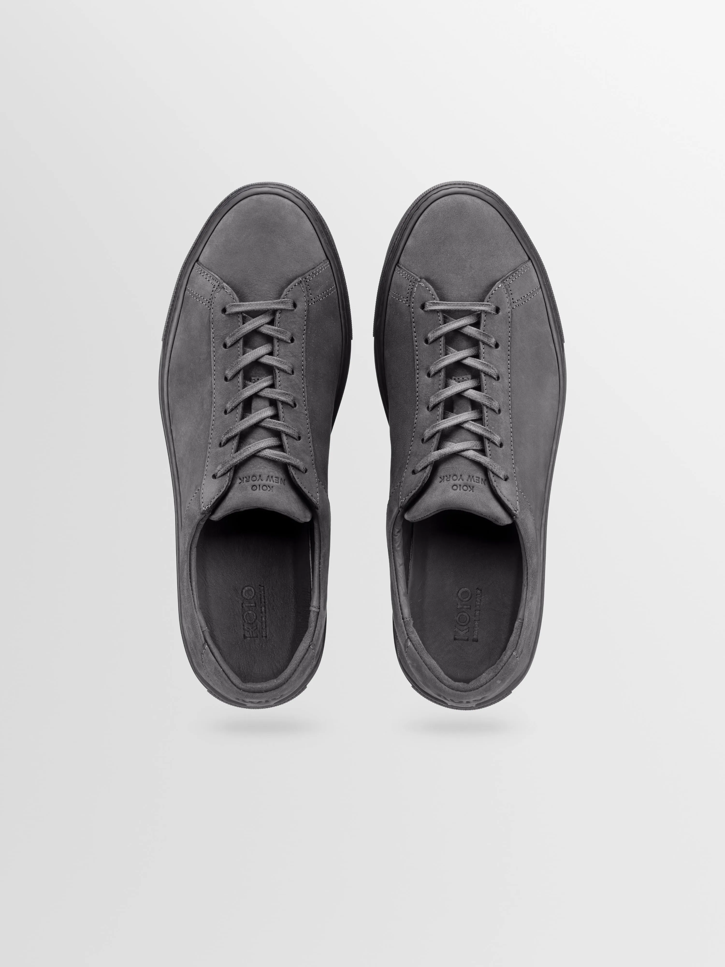 Capri Nubuck Sneaker in Charcoal sold by Koio product image thumbnail 4