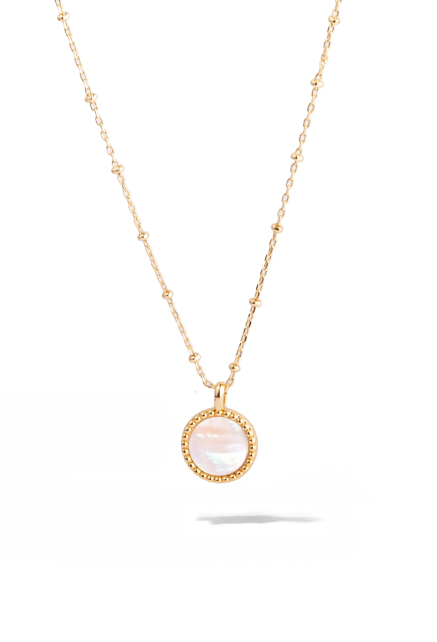 Mother of Pearl Necklace sold by Oomiay