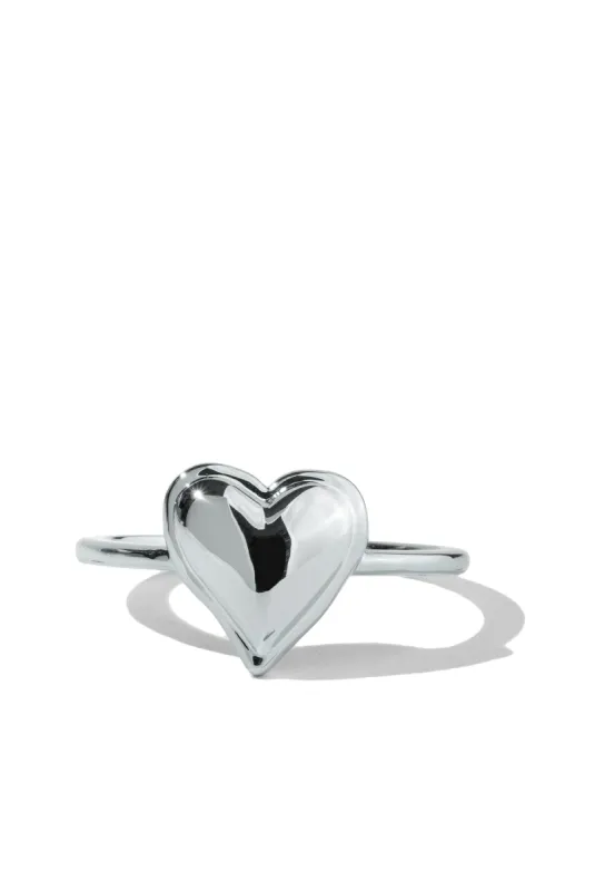 Puffy Heart | Sterling Silver Ring sold by Oomiay