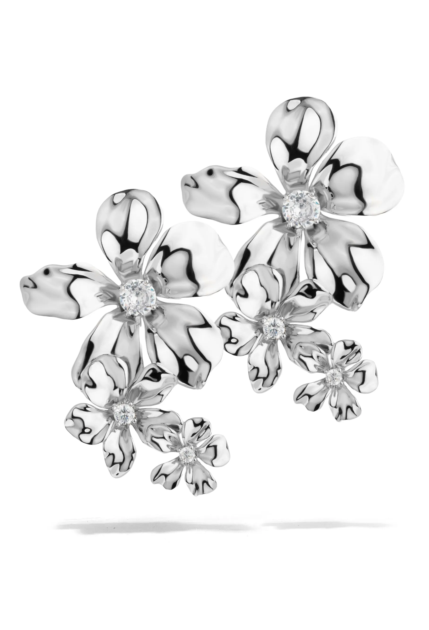 Large Floral Earrings sold by Oomiay