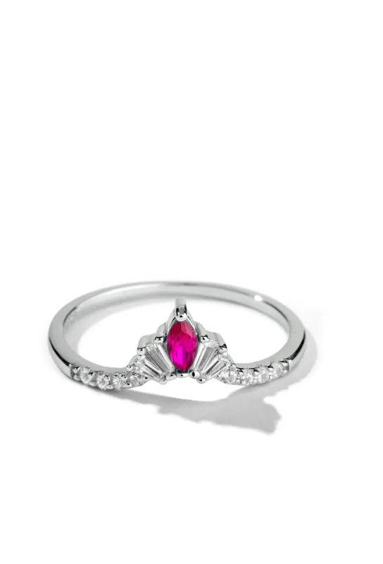 Crown Jewels | Sterling Silver Ring sold by Oomiay