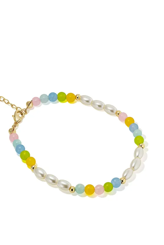 Kiwi | Morganite Agate Bracelet sold by Oomiay