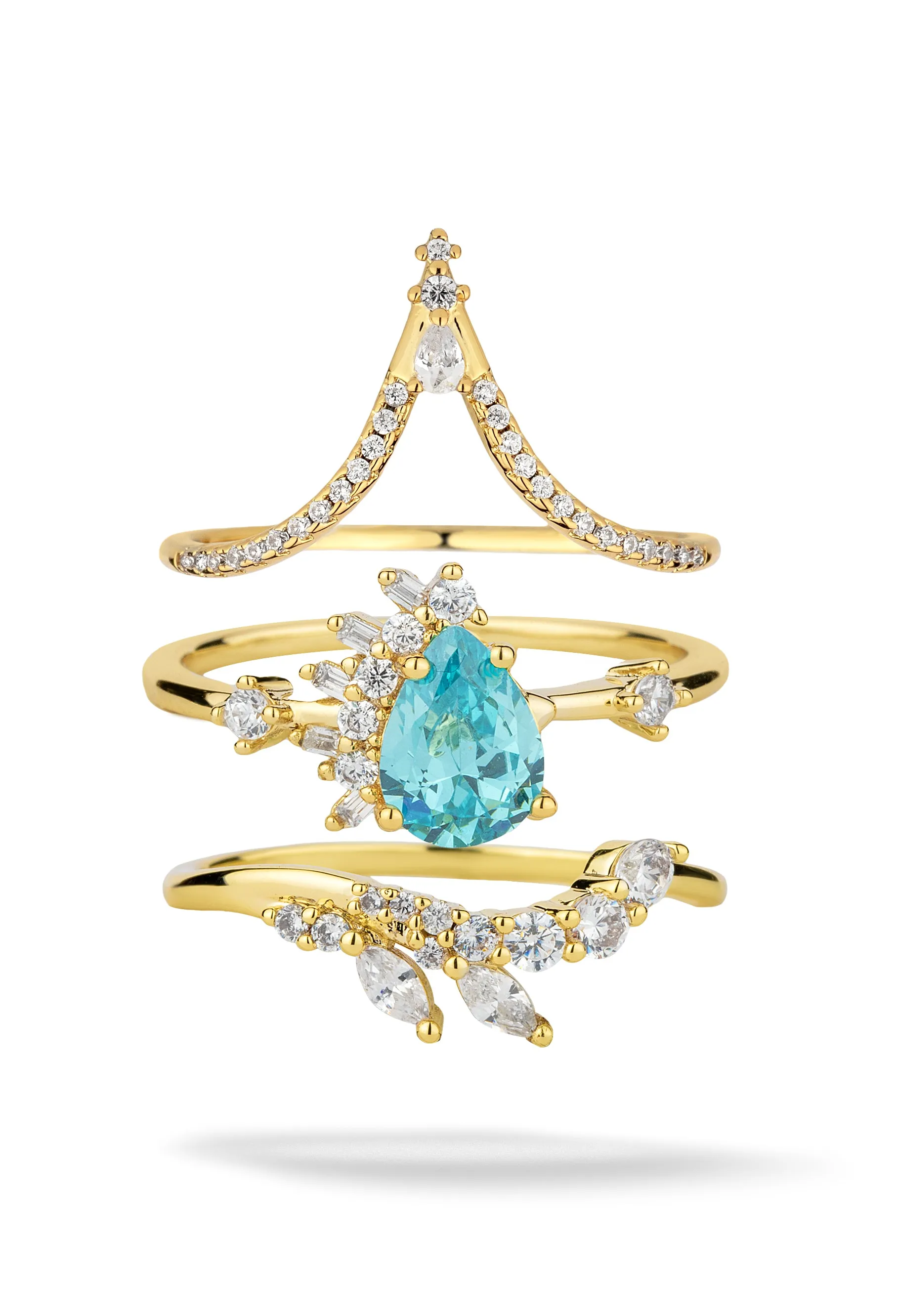 Polar 3 Ring Stack sold by Oomiay