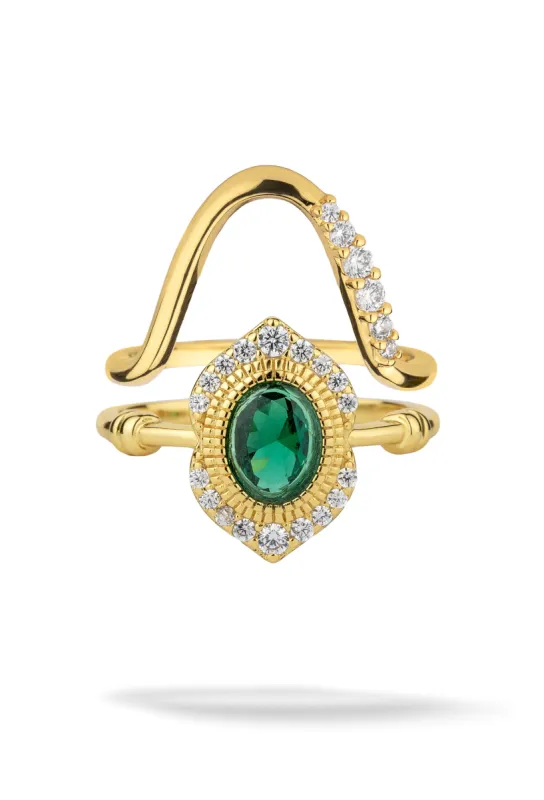 Tradition 2 Ring Stack sold by Oomiay