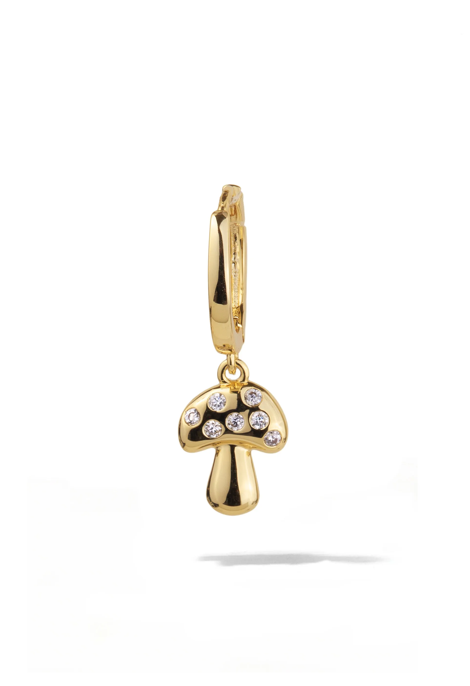 Mushroom Huggie Earring sold by Oomiay