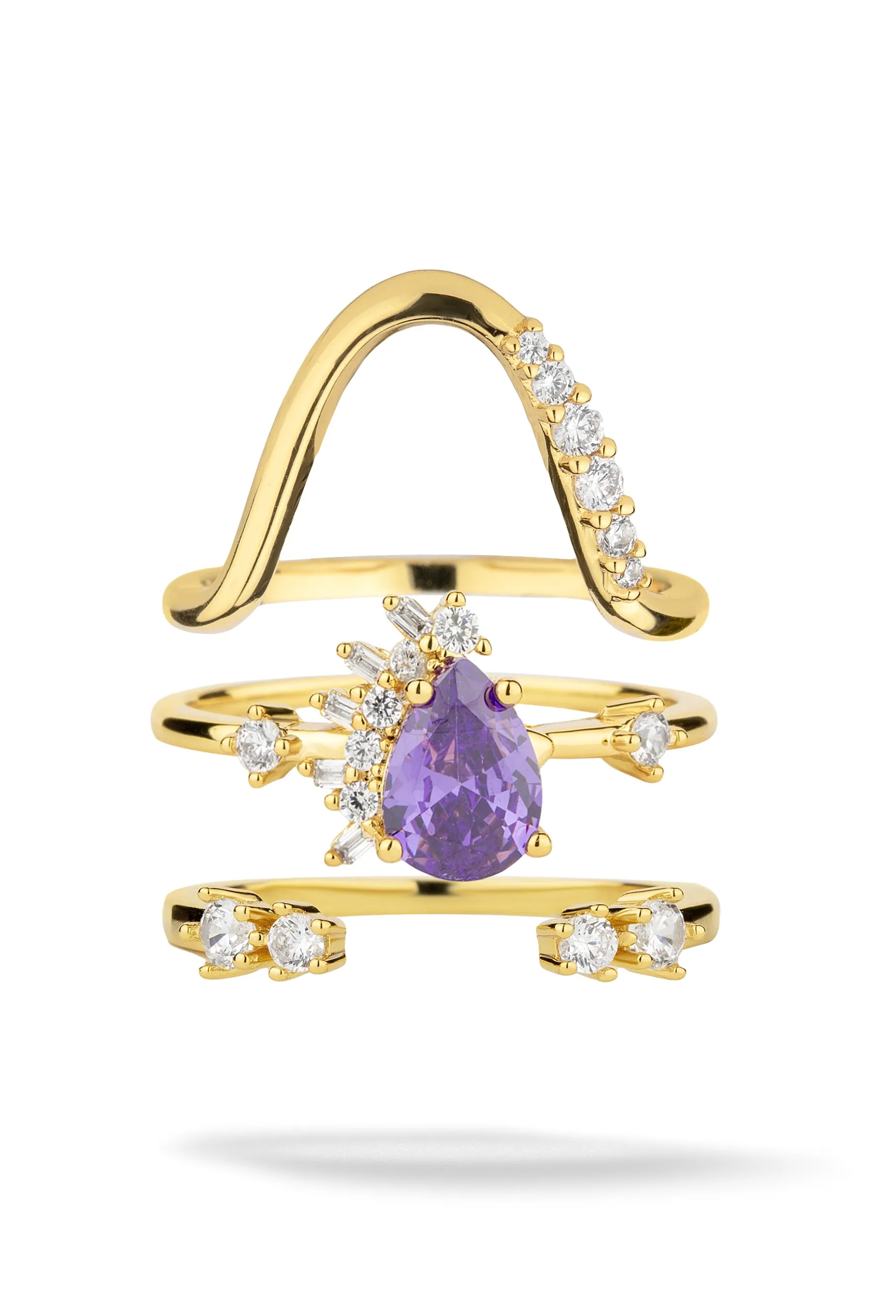 Marbles 3 Ring Stack sold by Oomiay