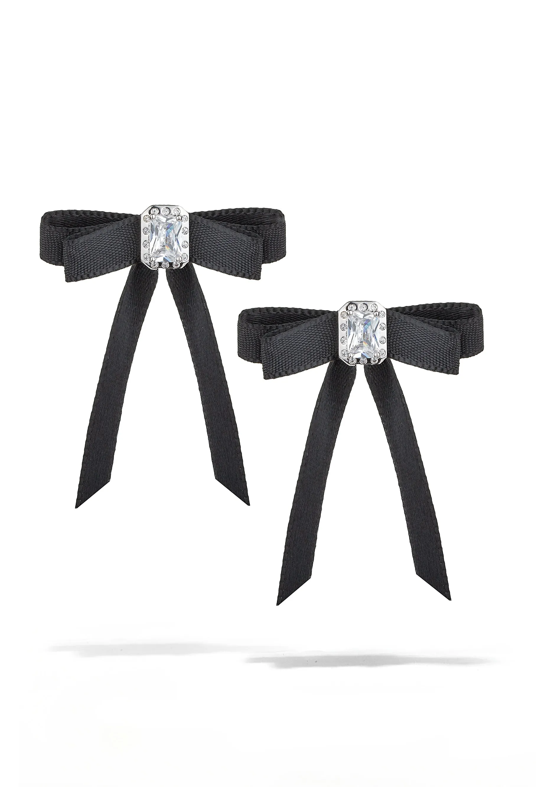 Vintage Ribbon Bow Earrings sold by Oomiay