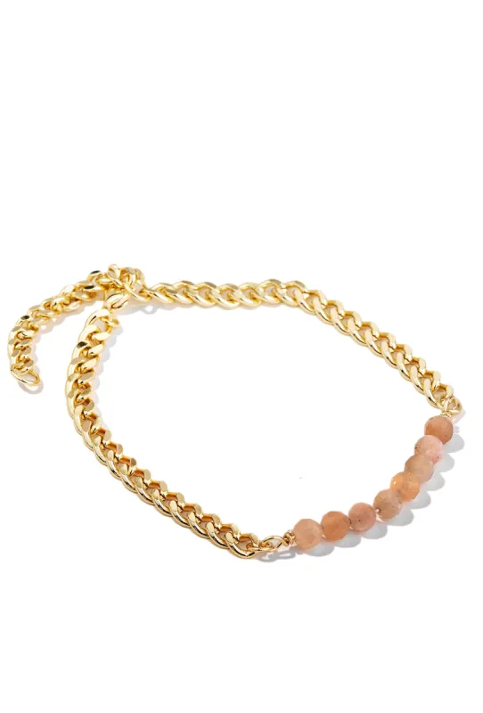 Sunstone Chain Bracelet | Happiness sold by Oomiay