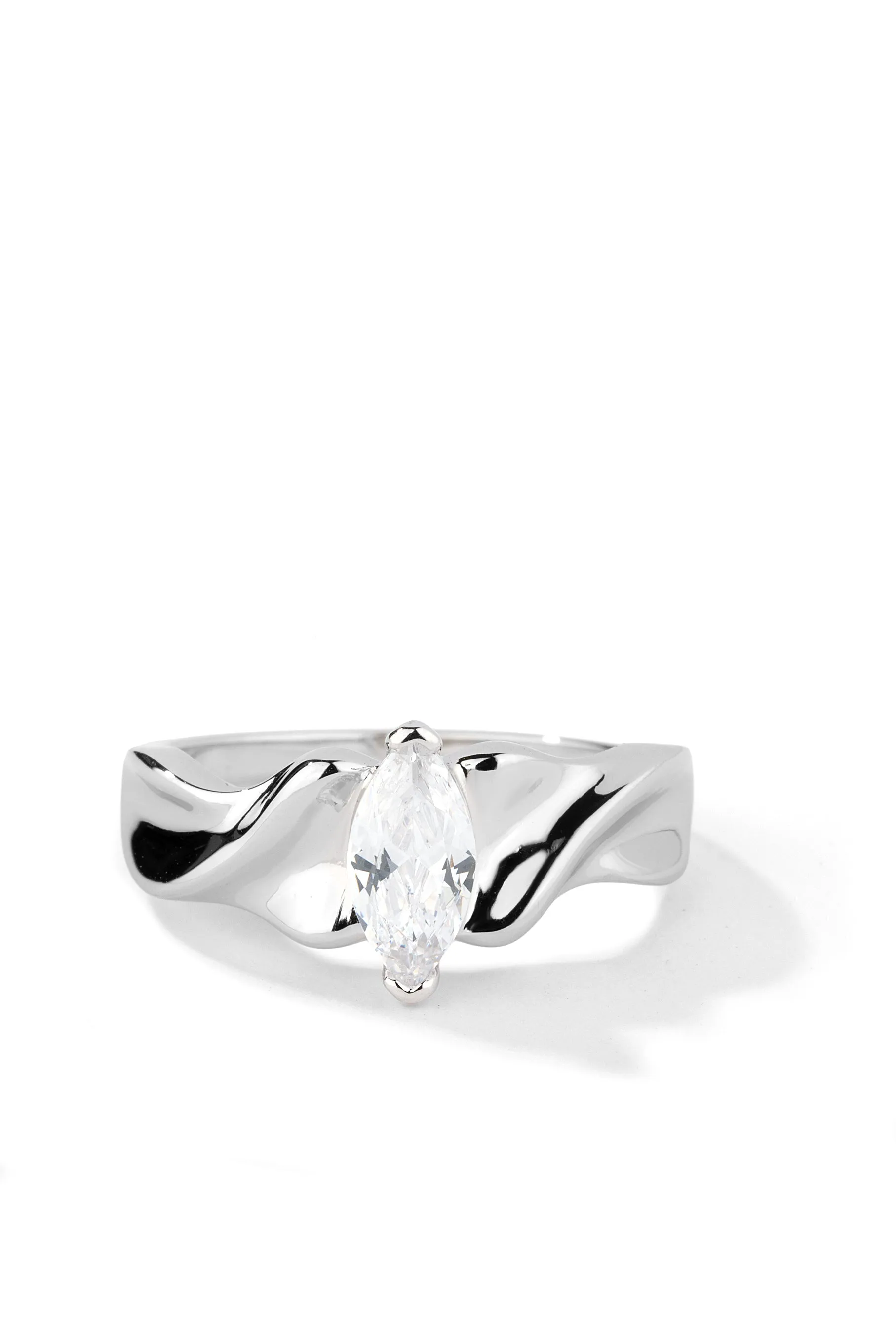 Glass Slipper | Sterling Silver Ring sold by Oomiay