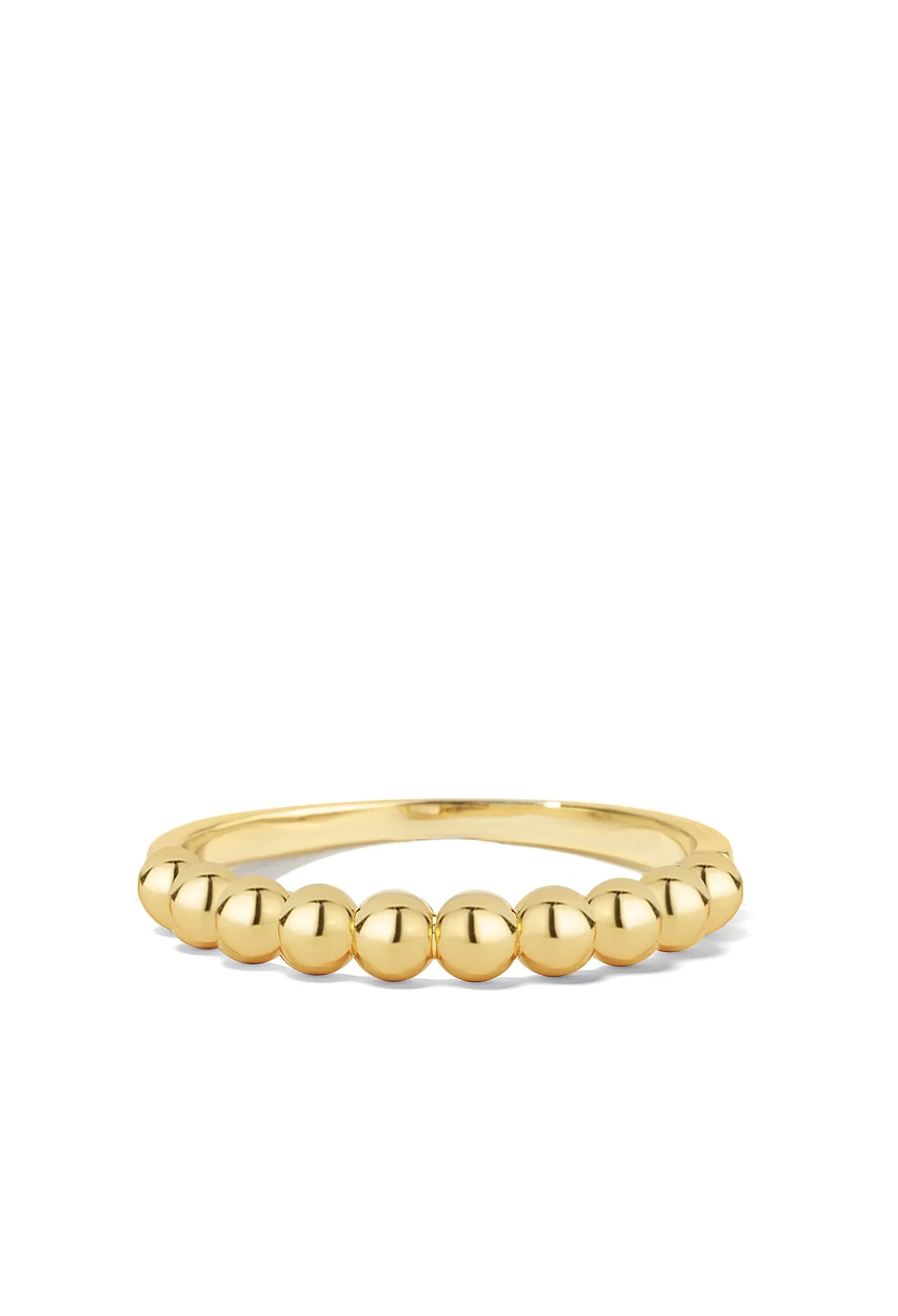 Bead Ring | 14K Solid Gold sold by Oomiay