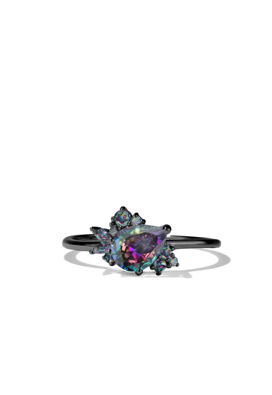 Succulent | Black Gold Ring sold by Oomiay