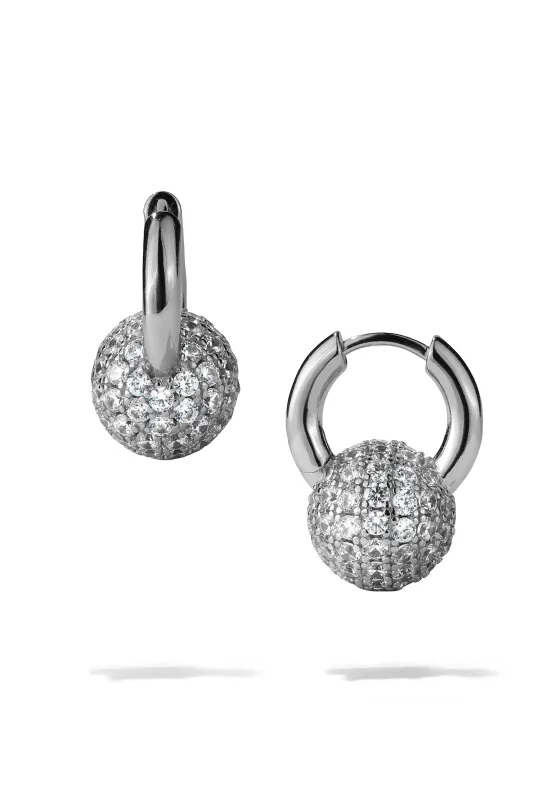 Silver Villa Earrings sold by Oomiay