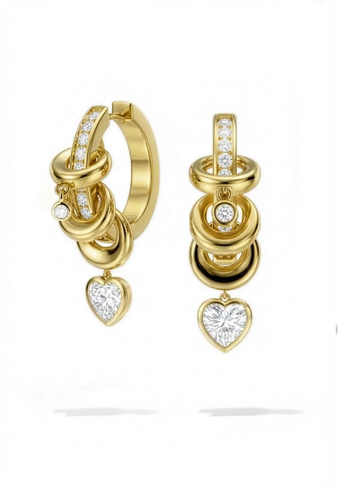 Cherie Gold Earrings sold by Oomiay