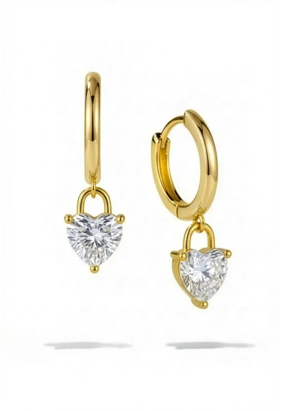 Gold Heart Huggies sold by Oomiay