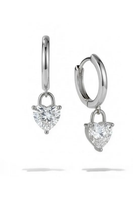 Silver Heart Huggies sold by Oomiay