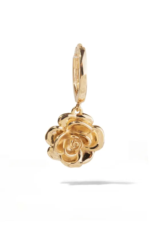 Rose Huggie Earring sold by Oomiay