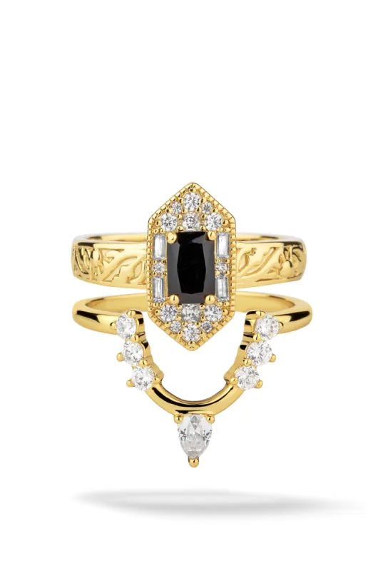 Barcode 2 Ring Stack sold by Oomiay